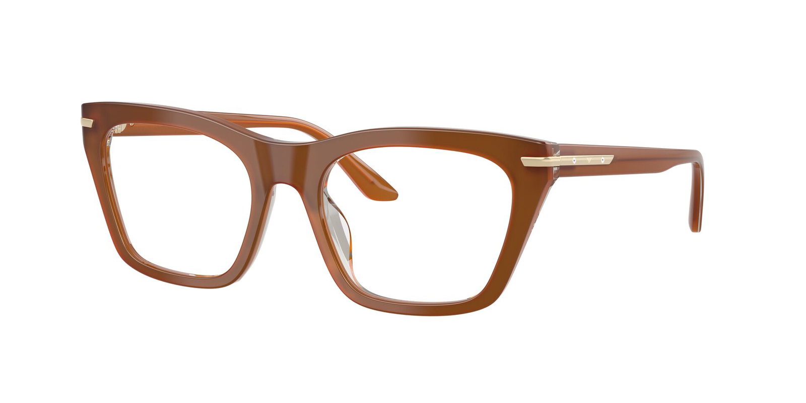 Zu sehen ist die Korrektionsbrille 3283B von Emporio Armani in der Farbe Braun.