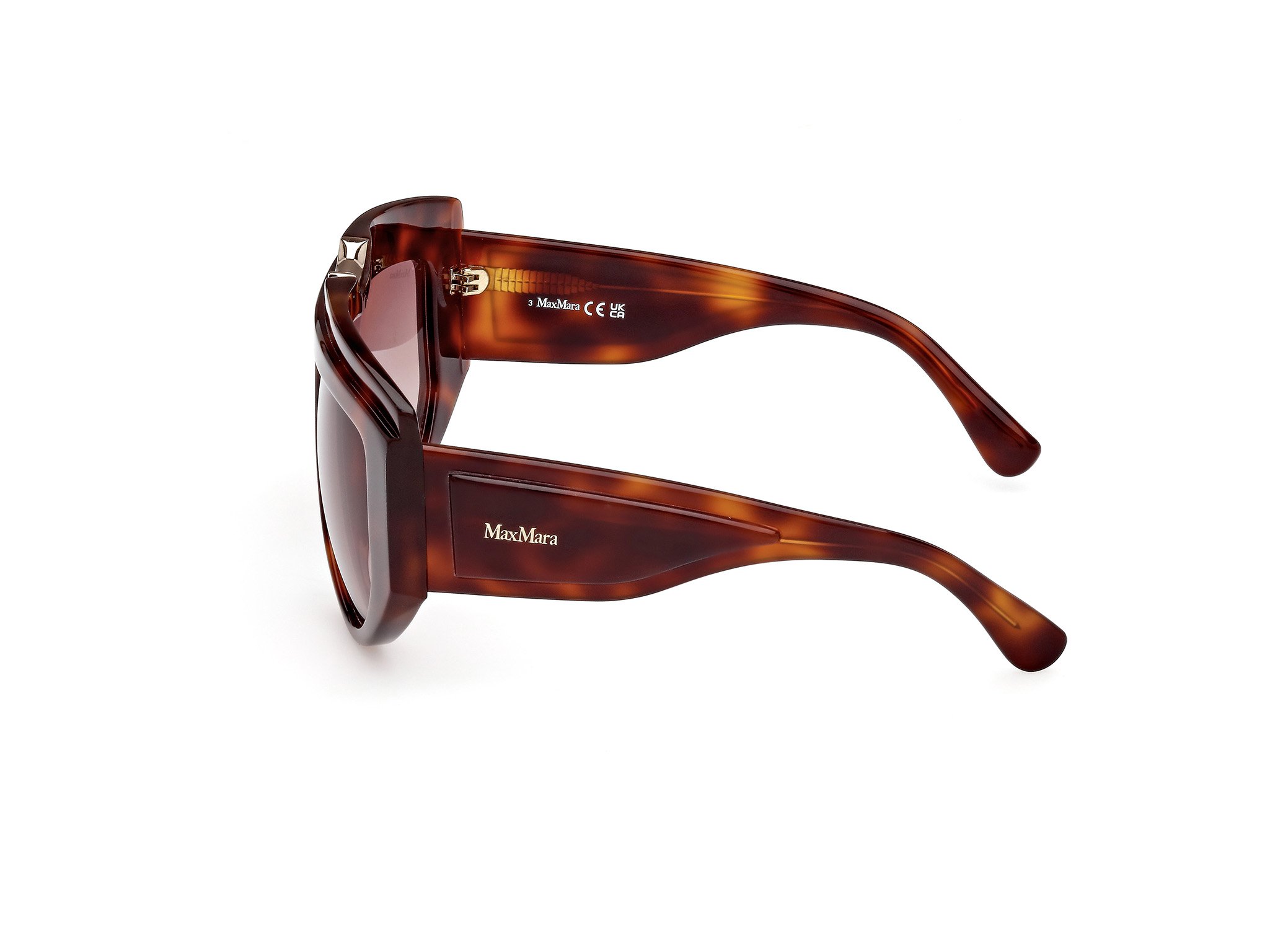 Das Bild zeigt die Sonnenbrille MM0084 52F von der Marke Max Mara in Havanna.