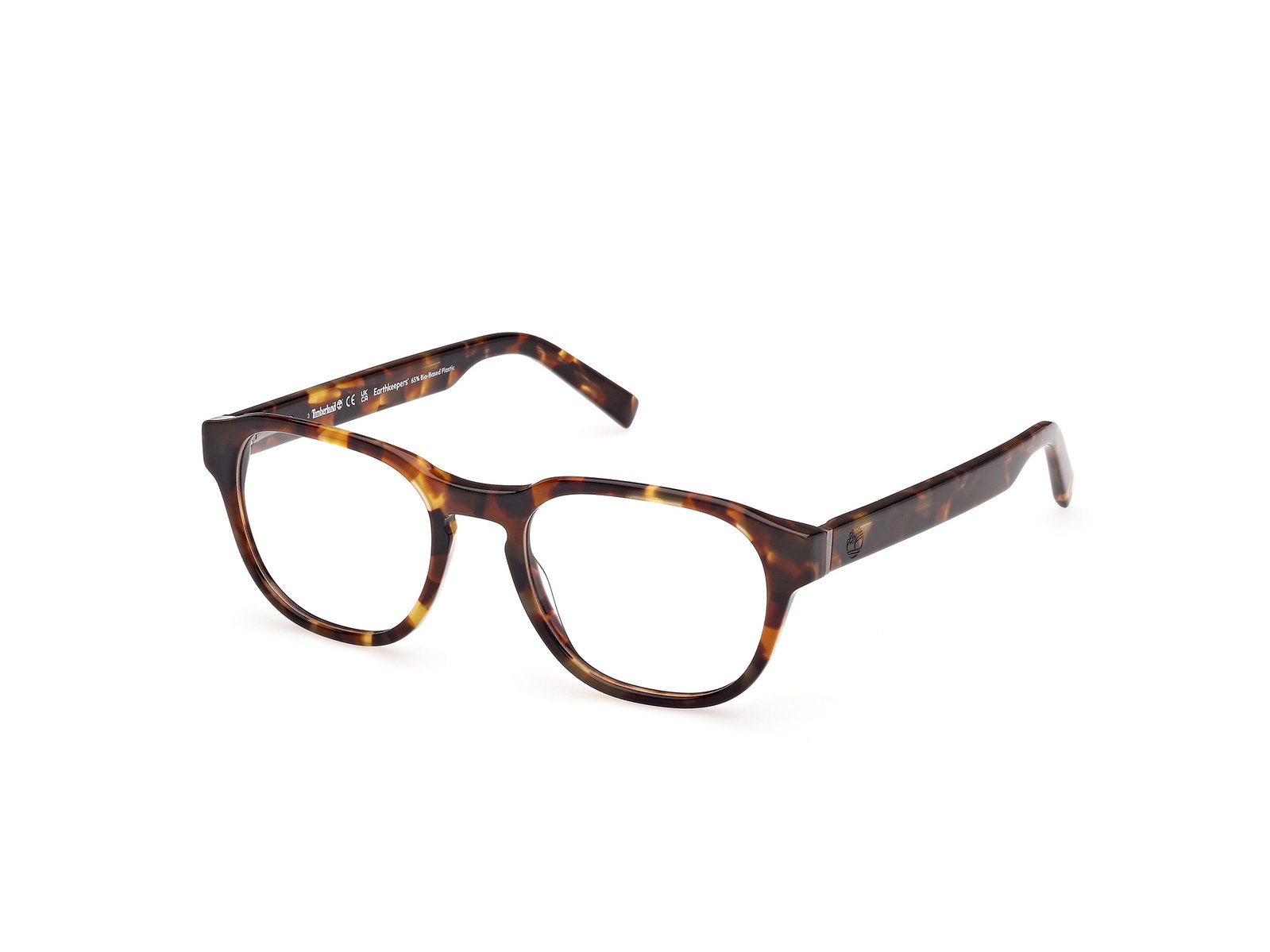 Timberland TB50052 54 – Runde Herrenbrille Havanna Kunststoff