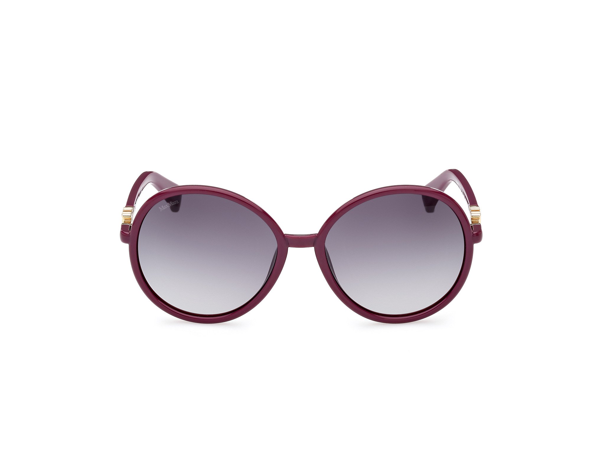 Das Bild zeigt die Sonnenbrille MM0065 75B von der Marke Max Mara in Violett.