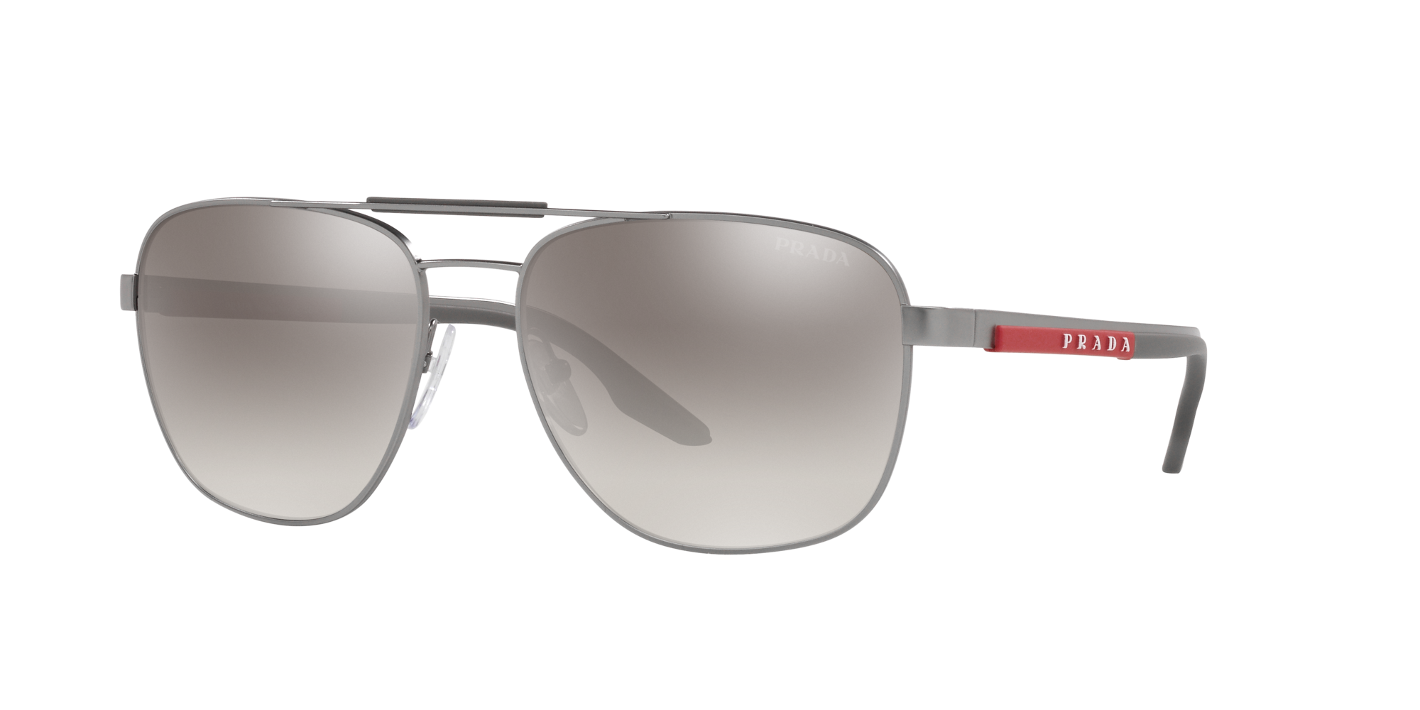 Prada Linea Rossa Sonnenbrille für Herren in Silber matt PS 53XS 7CQ02M 60