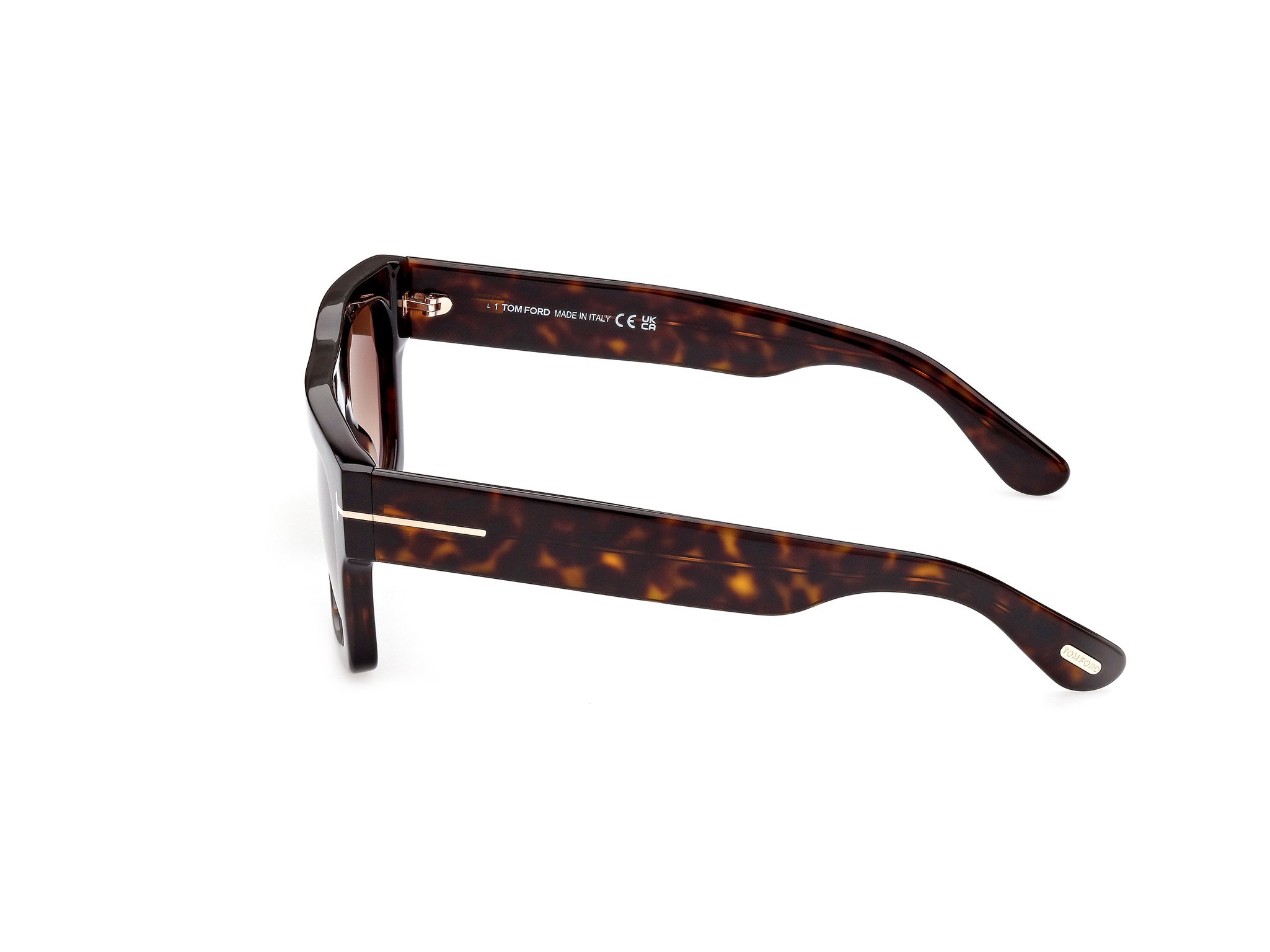 Das Bild zeigt die Sonnenbrille FT0711 52F von der Marke Tom Ford in schwarz.
