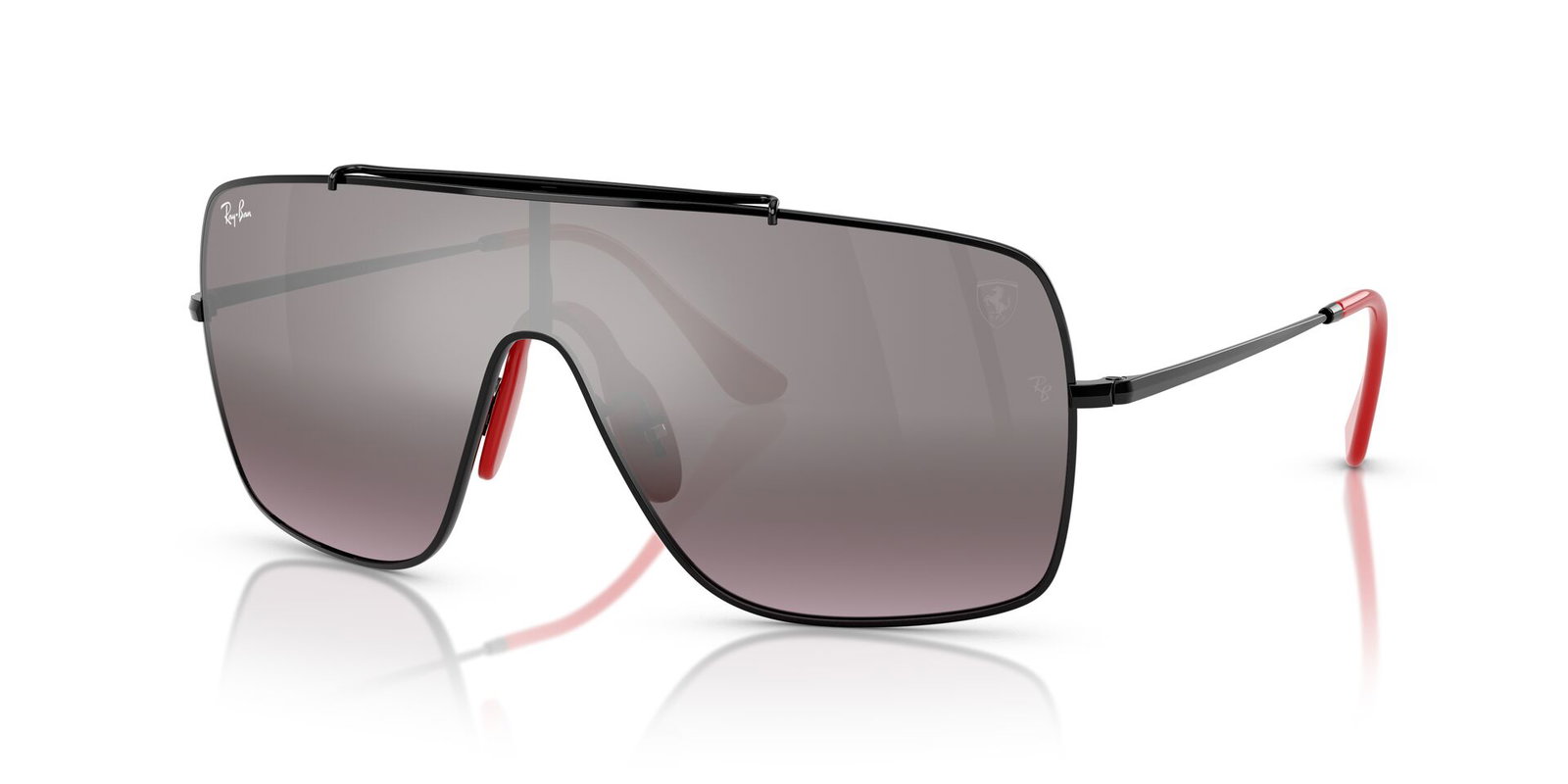 Ray Ban Sonnenbrille 0RB3697M F009Y3 Damen Monoscheibe Metall schwarz