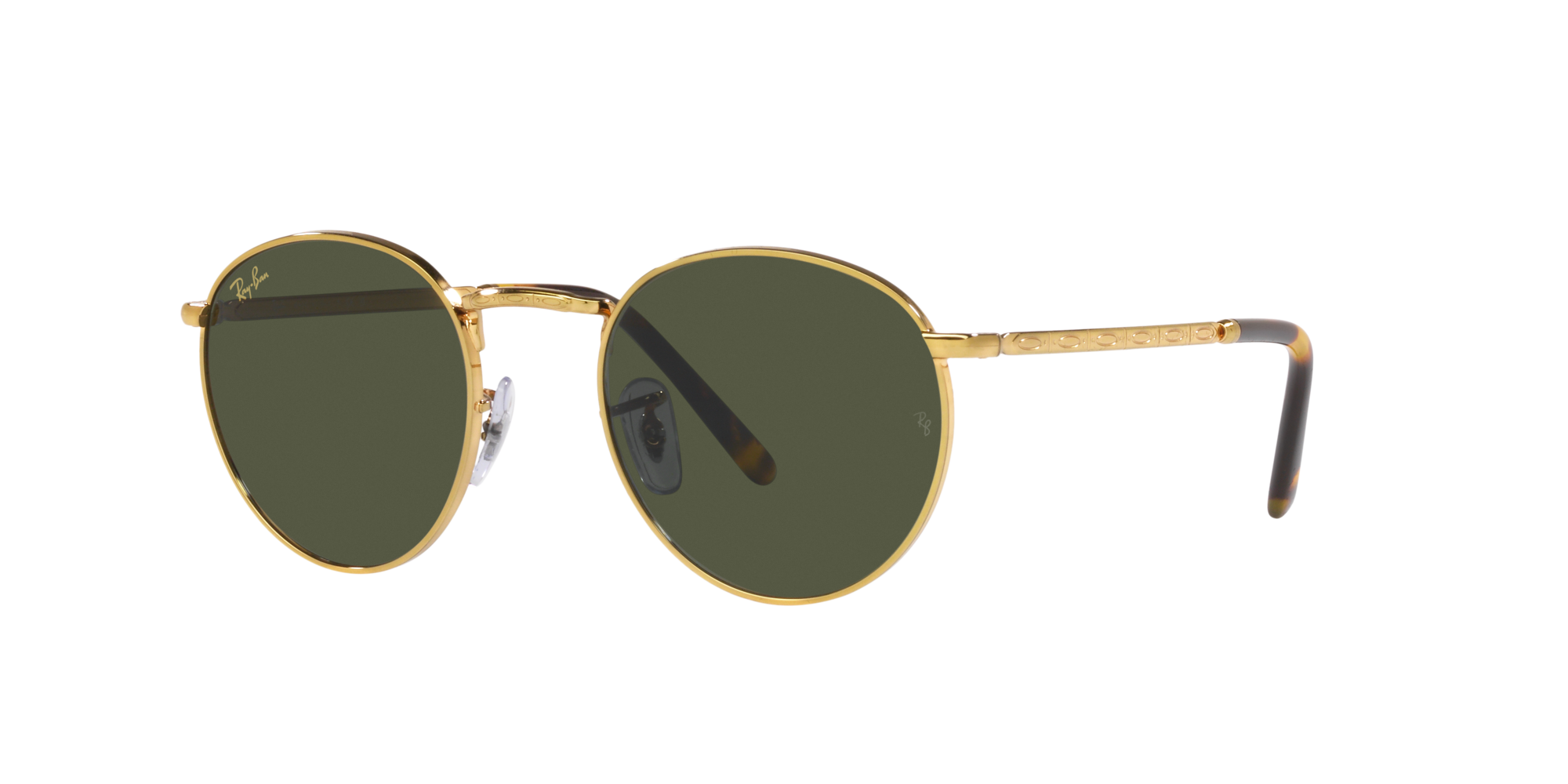 New Round Ray-Ban Unisex Sonnenbrille in Gold RB3637 919631 50