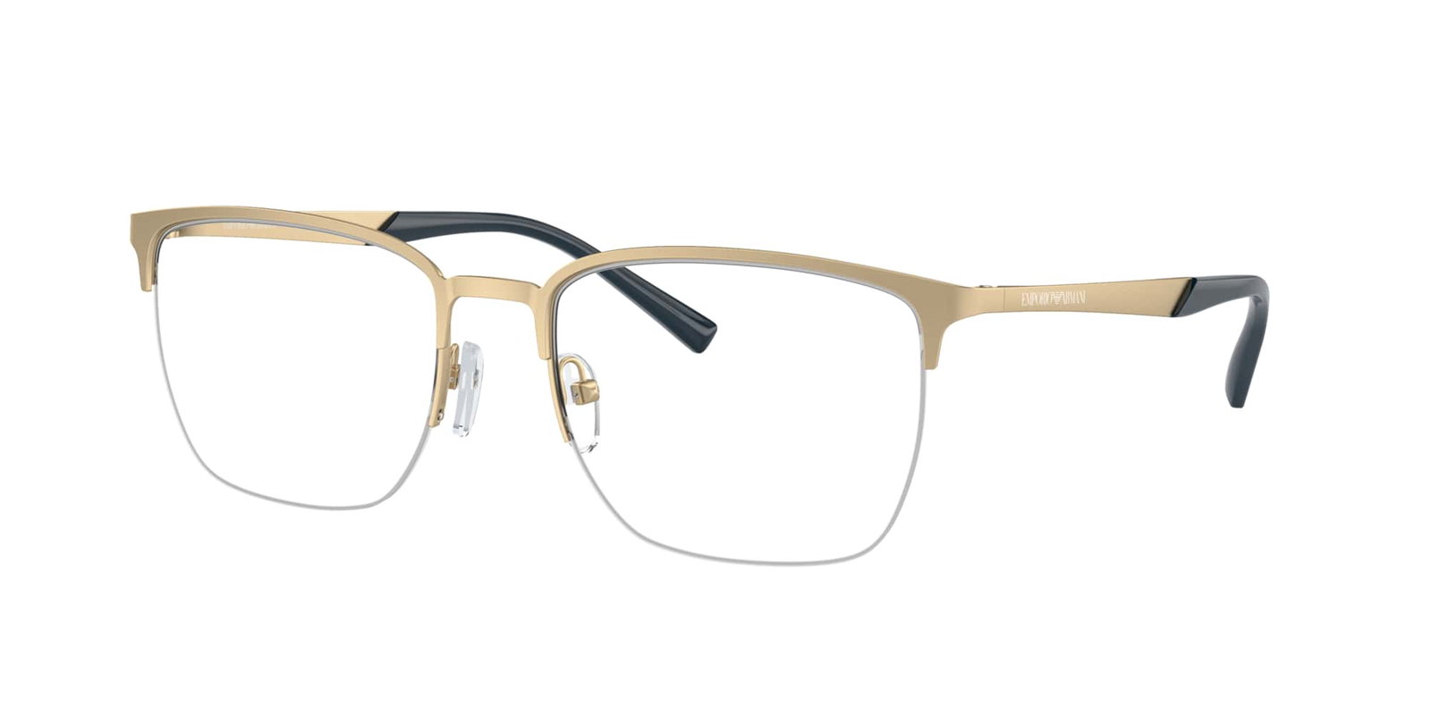 Emporio Armani EA1151 3002 – Rechteckige Metallbrille Hellgold