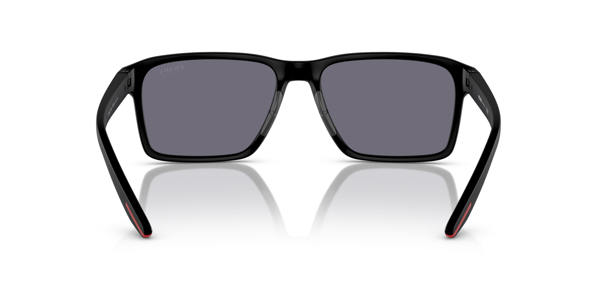 Das Bild zeigt die Sonnenbrille PS05YS 1BO10A von der Marke Prada Linea Rossa in schwarz.