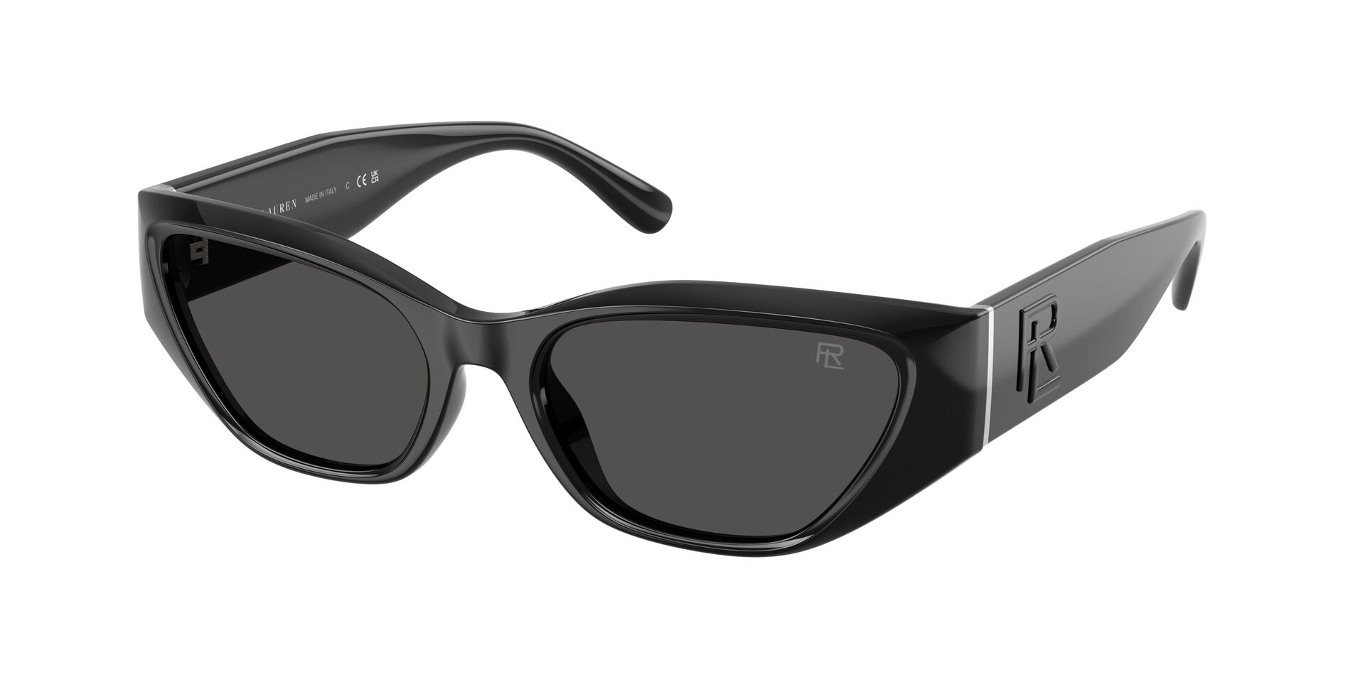 Das Bild zeigt die Ralph Sonnenbrille RL8231U 500187 leicht seitlich.