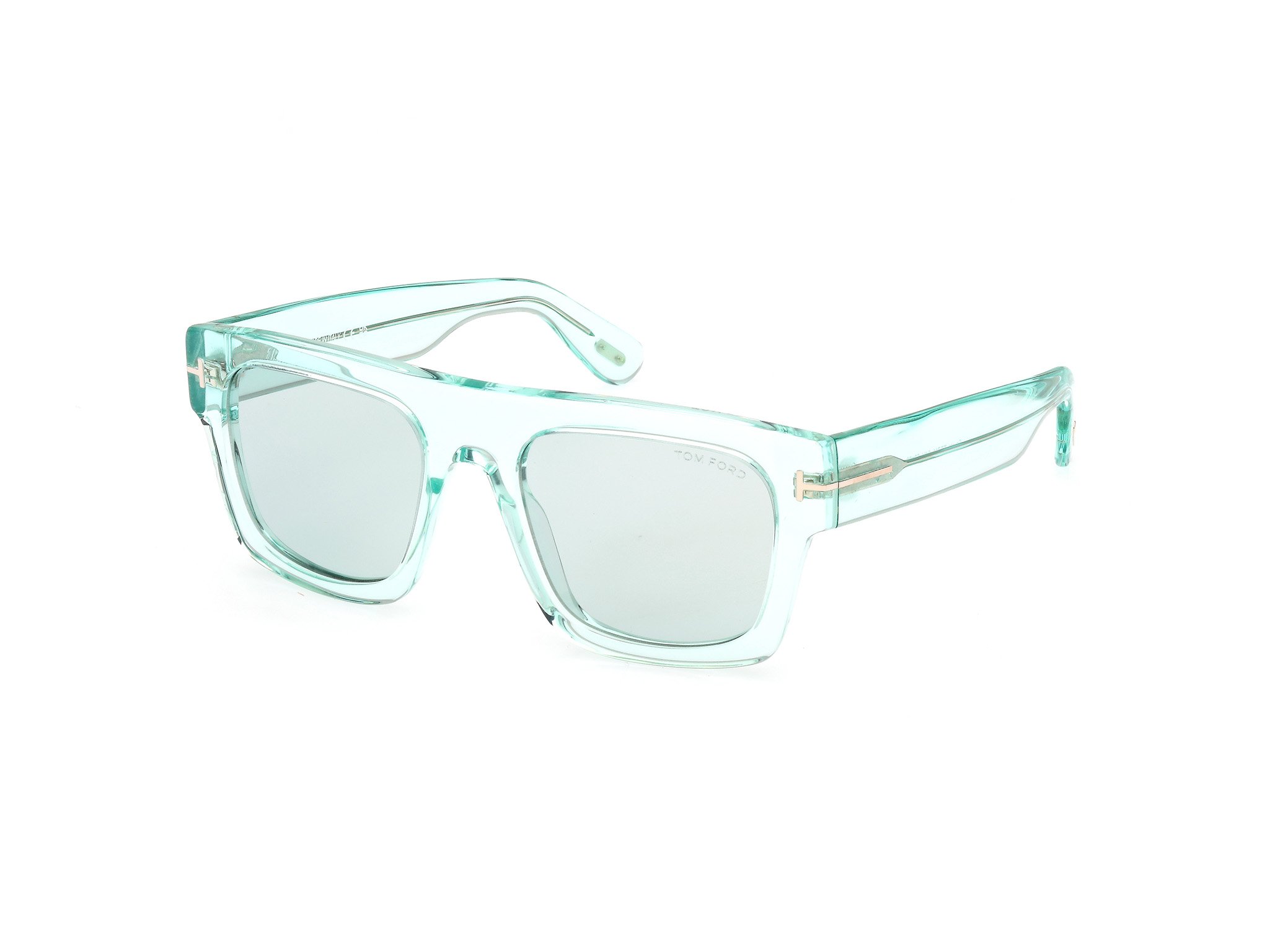 Das Bild zeigt die Sonnenbrille FT0711 84V von der Marke Tom Ford in grün.