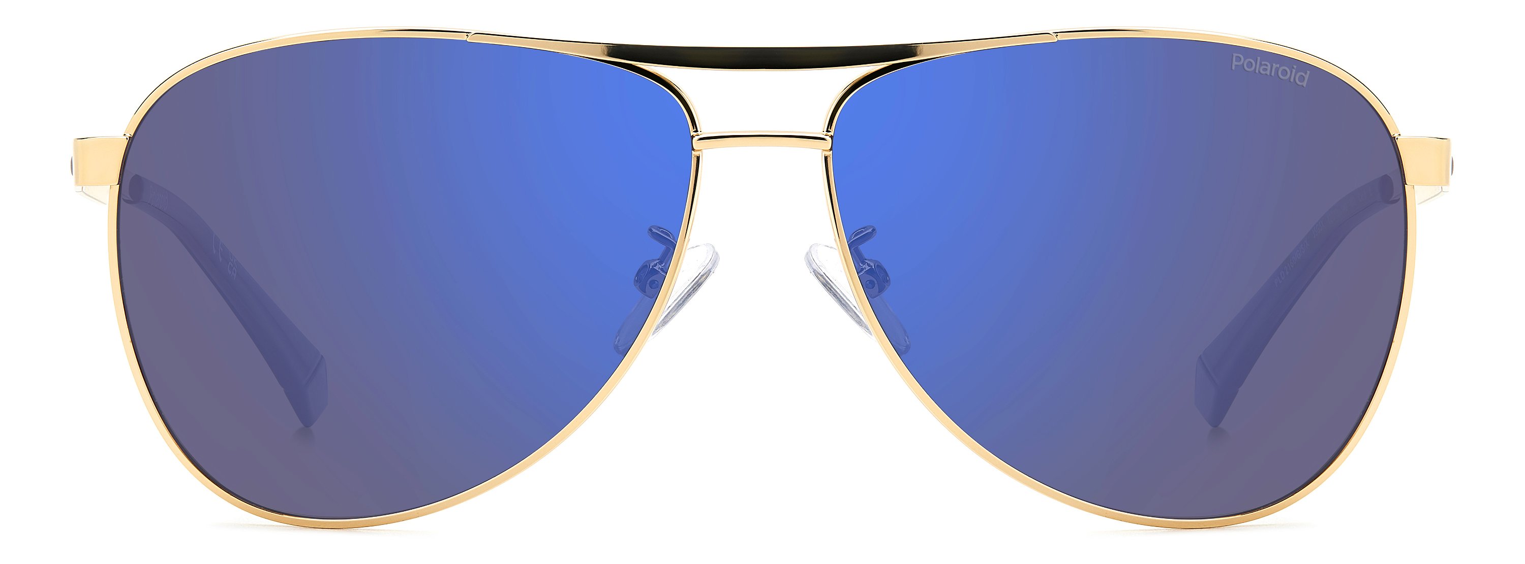 Das Bild zeigt die Sonnenbrille PLD2160GSX _J5G von der Marke Polaroid in  gold.