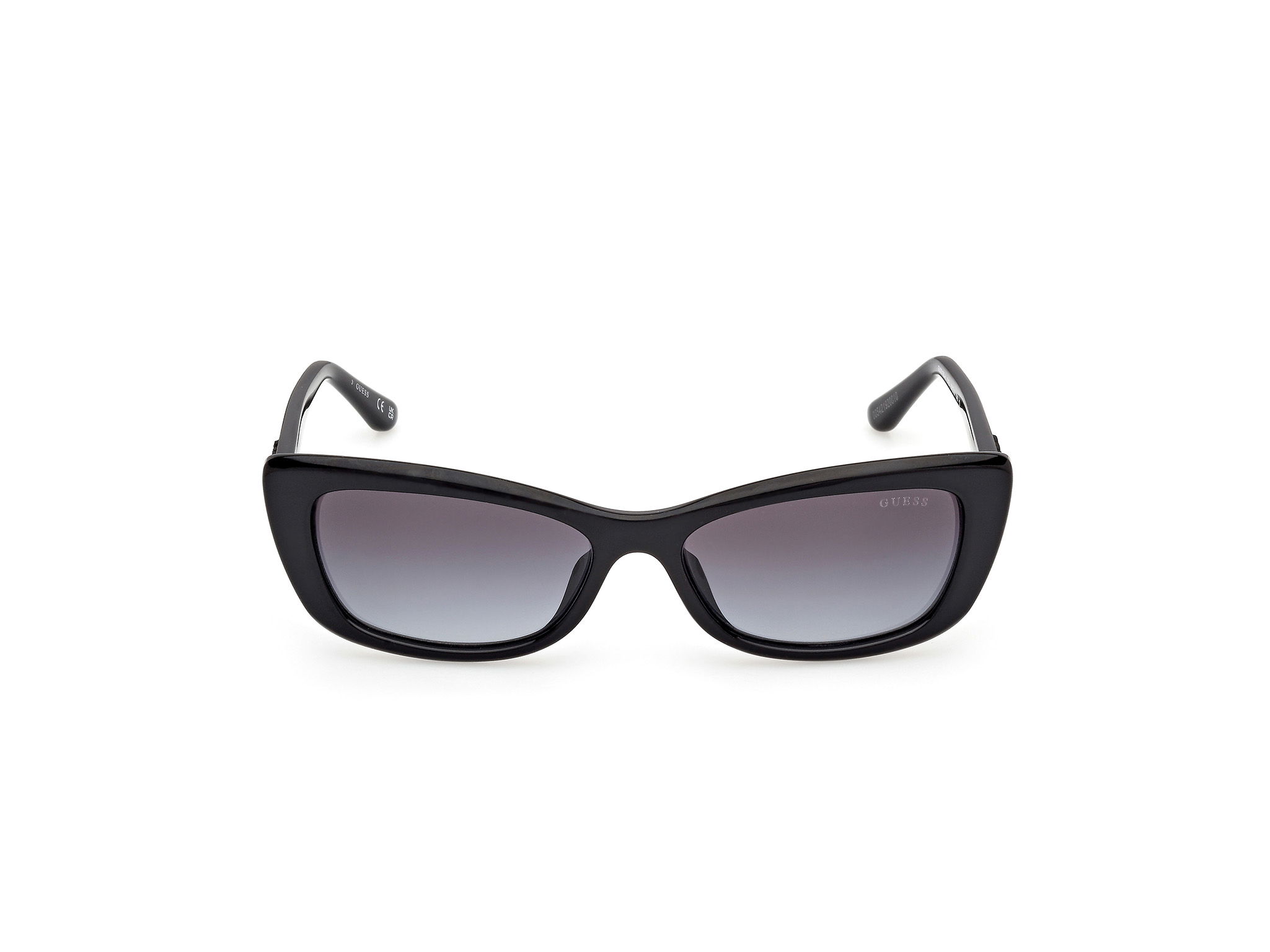 Das Bild zeigt die Sonnenbrille GU00156-H 01B von der Marke Guess in schwarz.