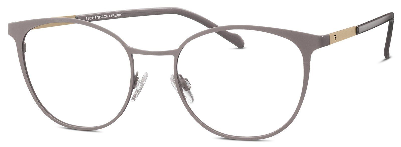 TITANflex 826025 30 – Runde Titanflex Brille Taupe Braun