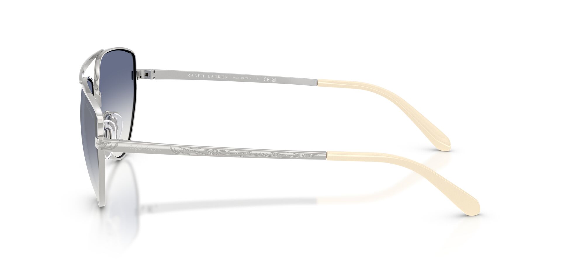 Das Bild zeigt die Bügel der Ralph Sonnenbrille RL7090 90017B.
