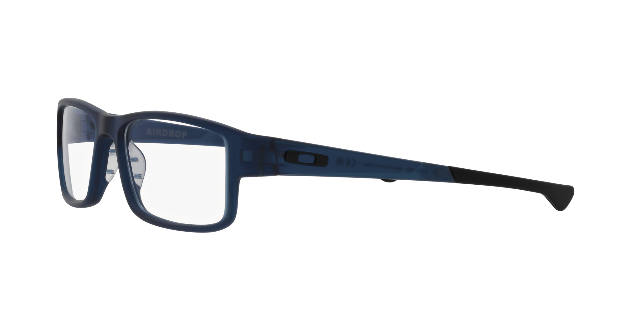 Das Bild zeigt die Korrektionsbrille OX804618  von der Marke Oakley  in  matt blau transluzent.