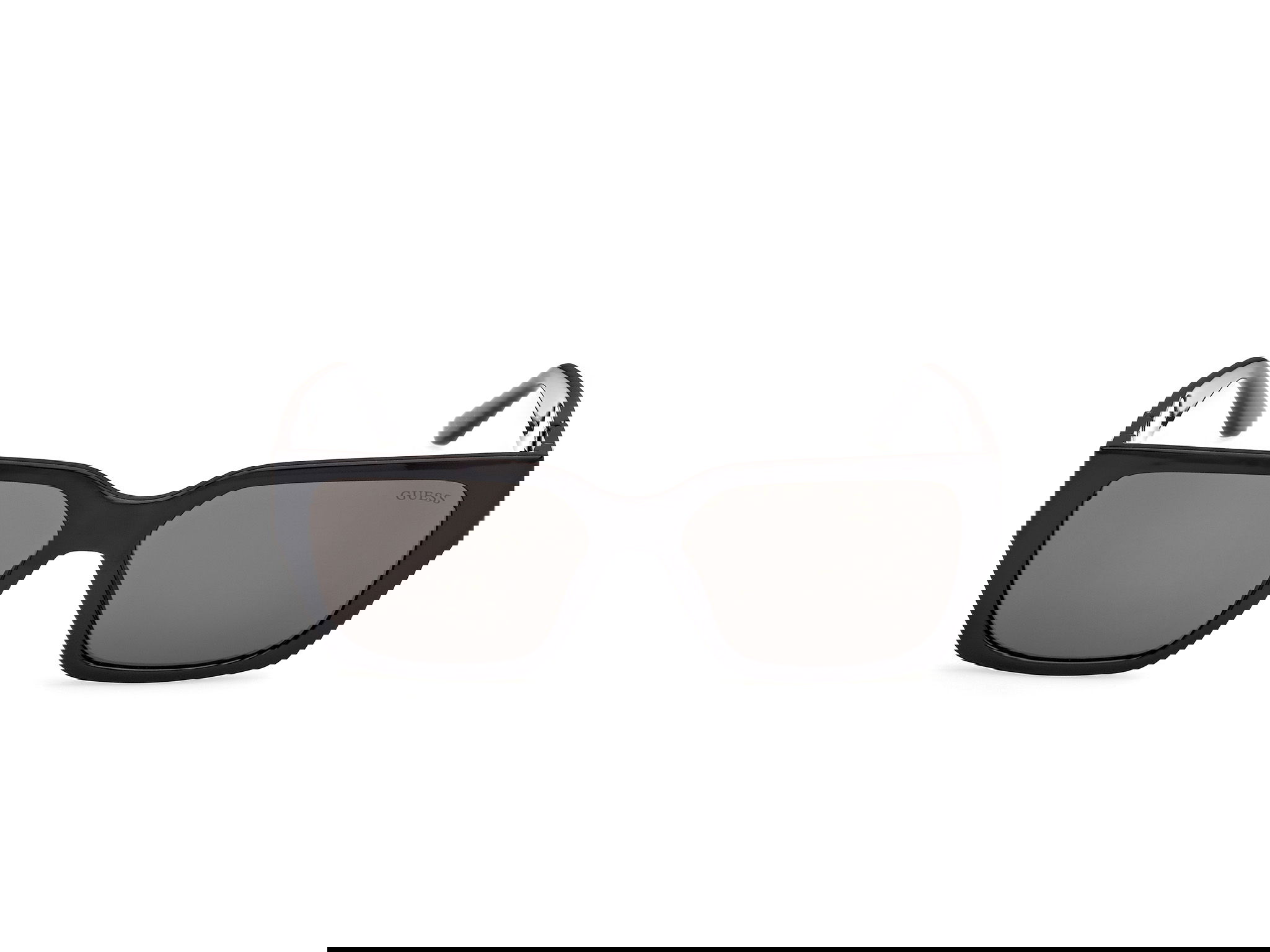 Das Bild zeigt die Sonnenbrille GU7916 01A von der Marke Guess in Schwarz