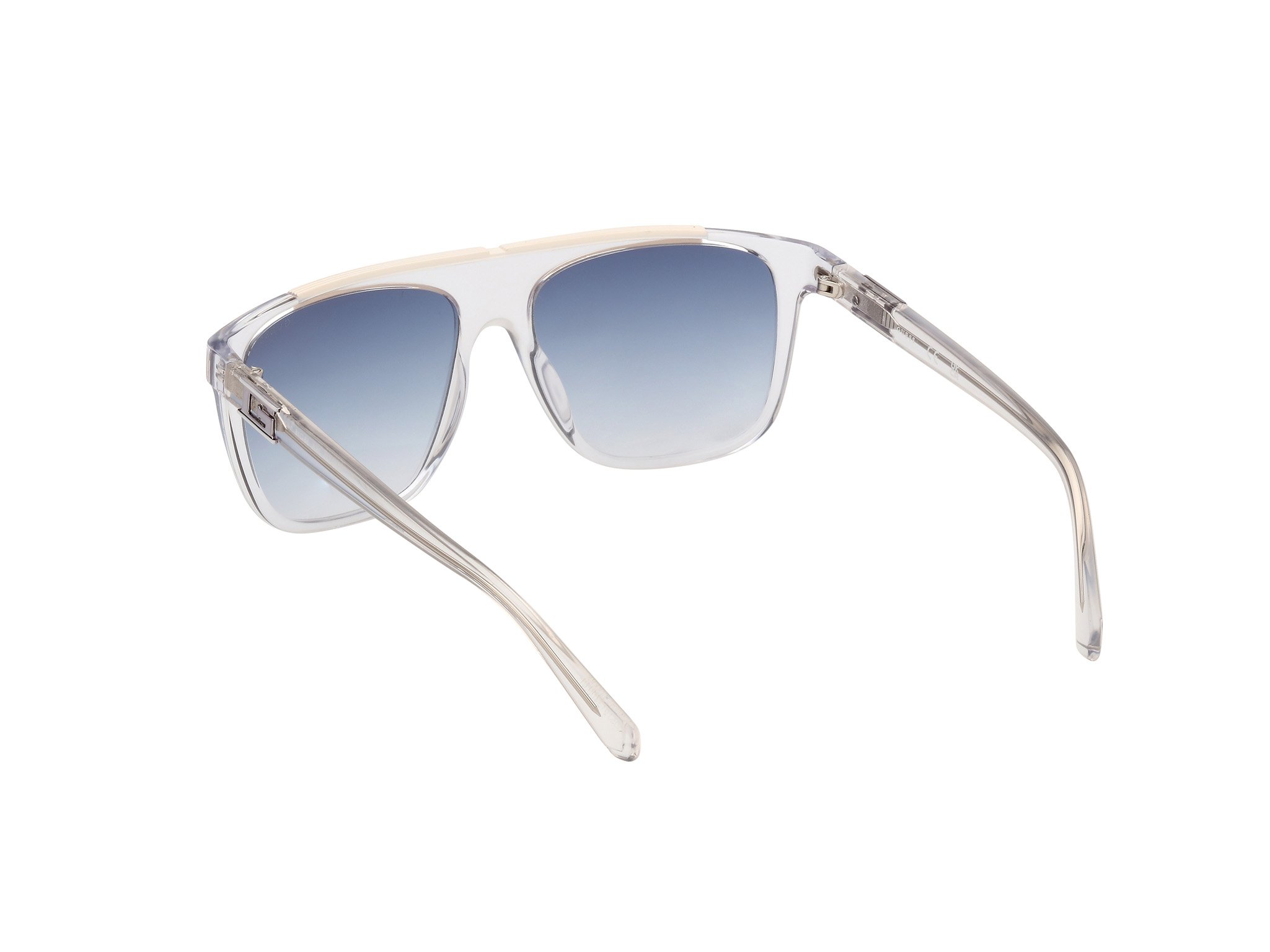 Das Bild zeigt die Sonnenbrille GU00123 26B von der Marke Guess in Kristall.