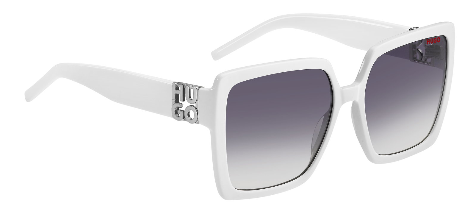 Das Bild zeigt die Sonnenbrille HG1285/S VK6 von der Marke Hugo in weiß.