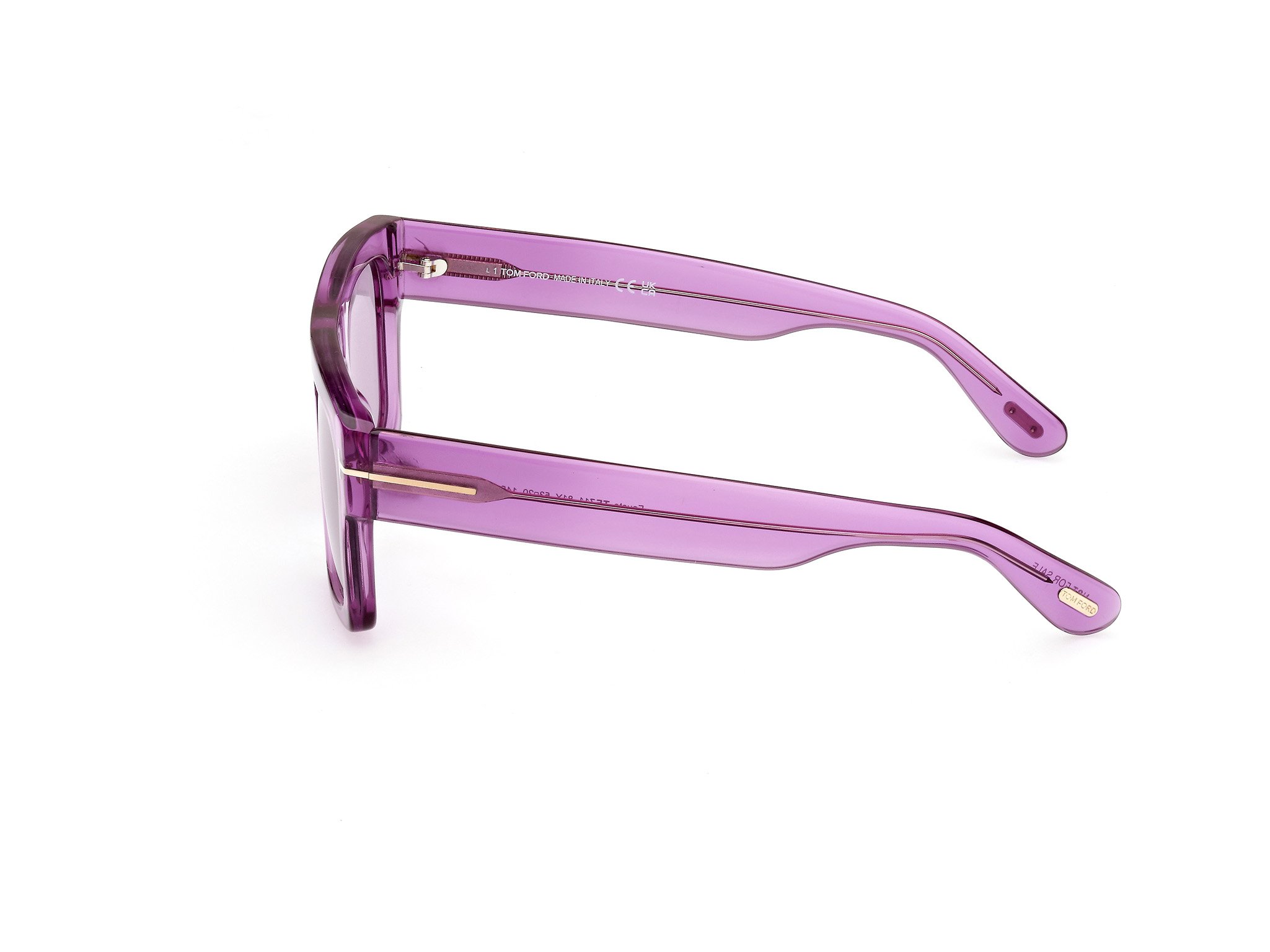 Das Bild zeigt die Sonnenbrille FT0711 81Y von der Marke Tom Ford in lila.