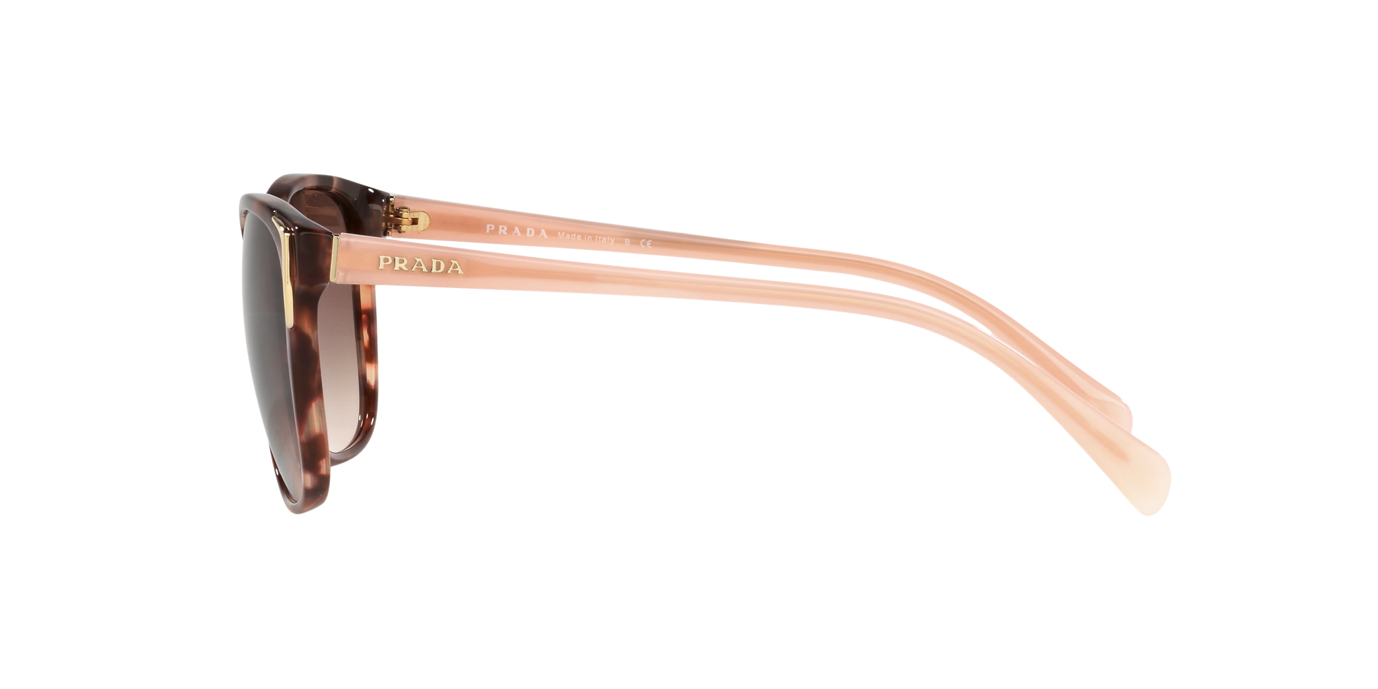 Prada Sonnenbrille PR 01OS UE00A6 55 Conceptual braun rosa gefleckt