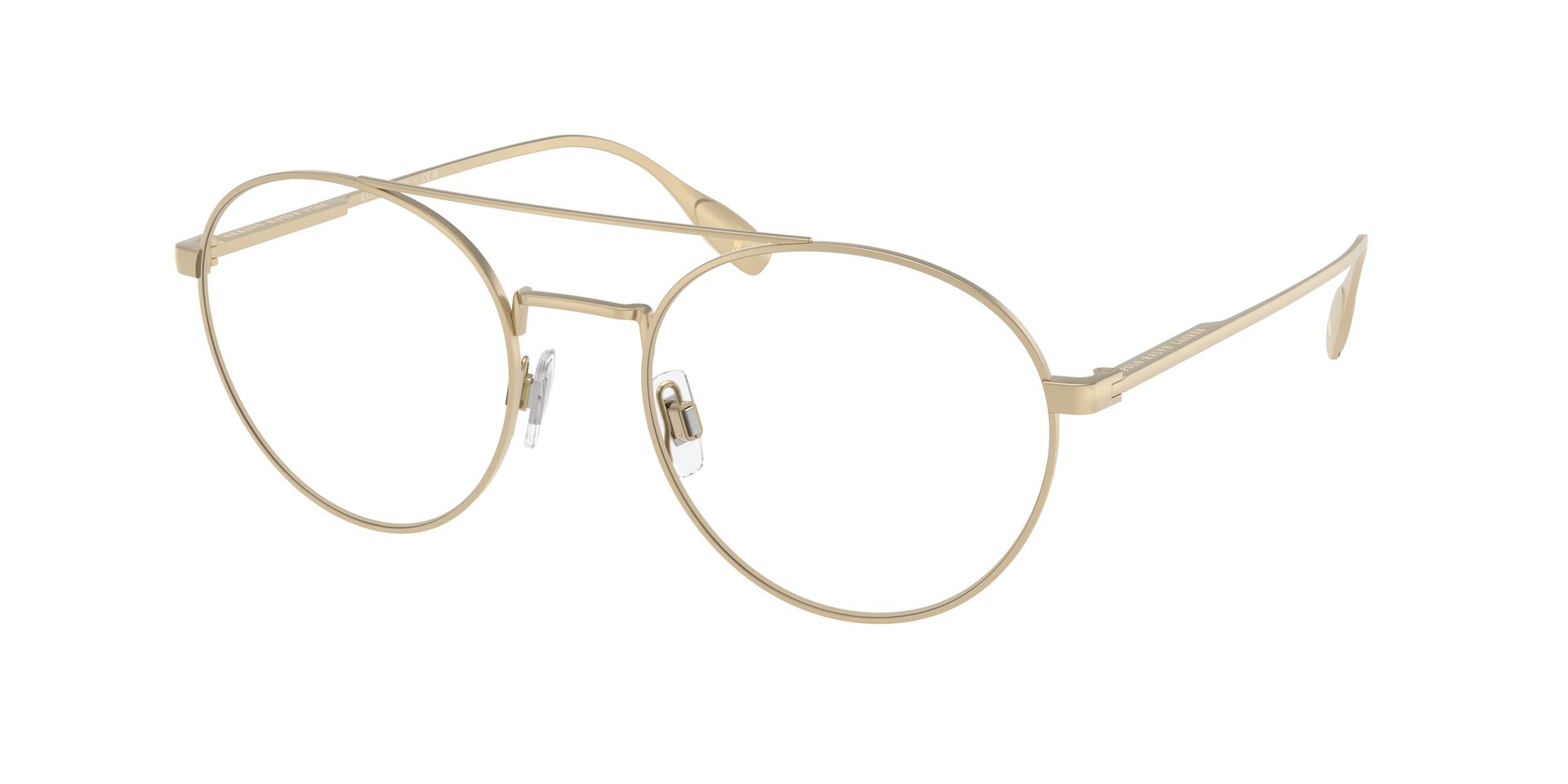Das Bild zeigt die Korrektionsbrille 1234 von der Marke polo in Gold.