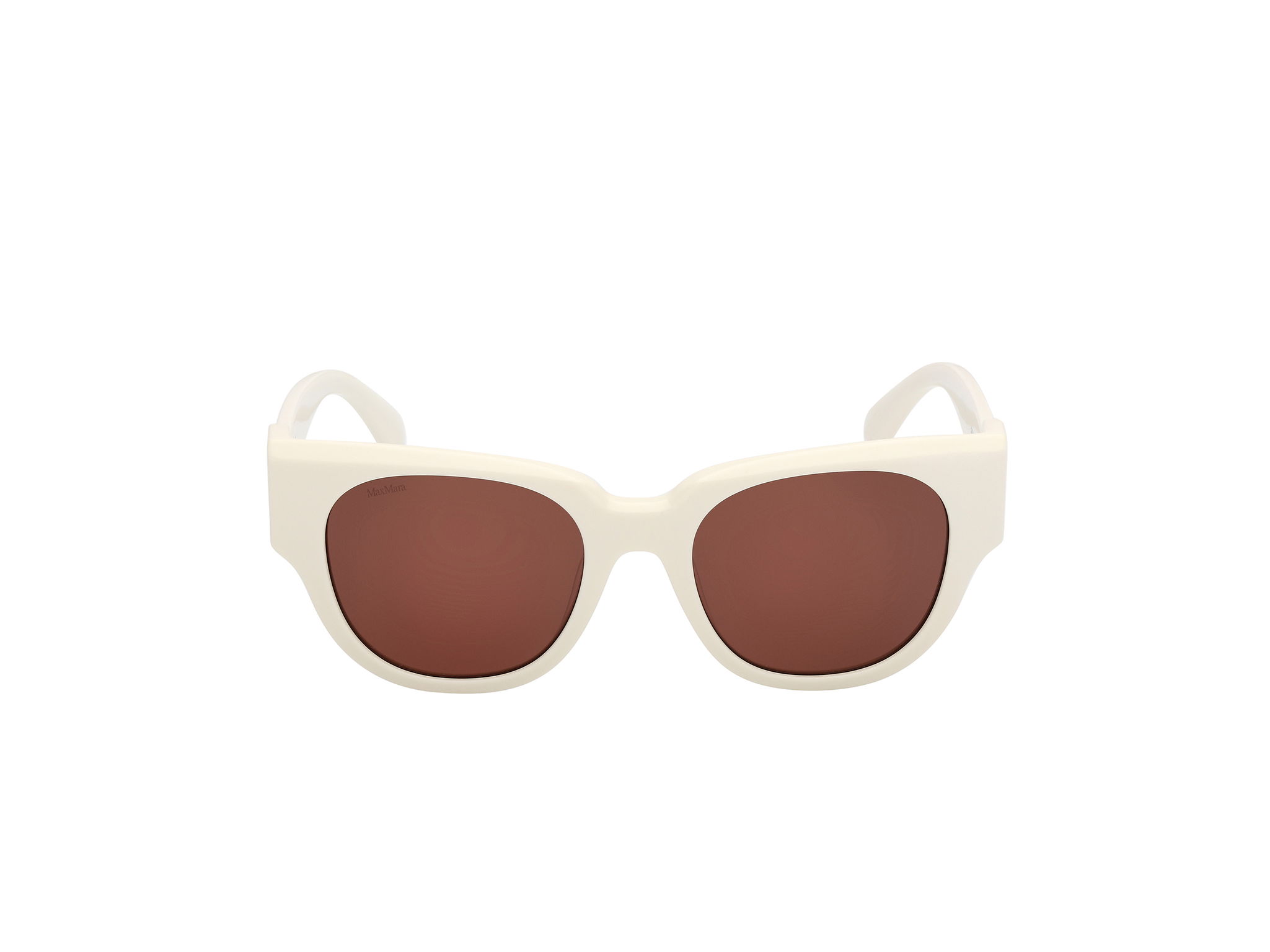 Das Bild zeigt die Sonnenbrille MM0138 von der Marke Max Mara in Weiß.