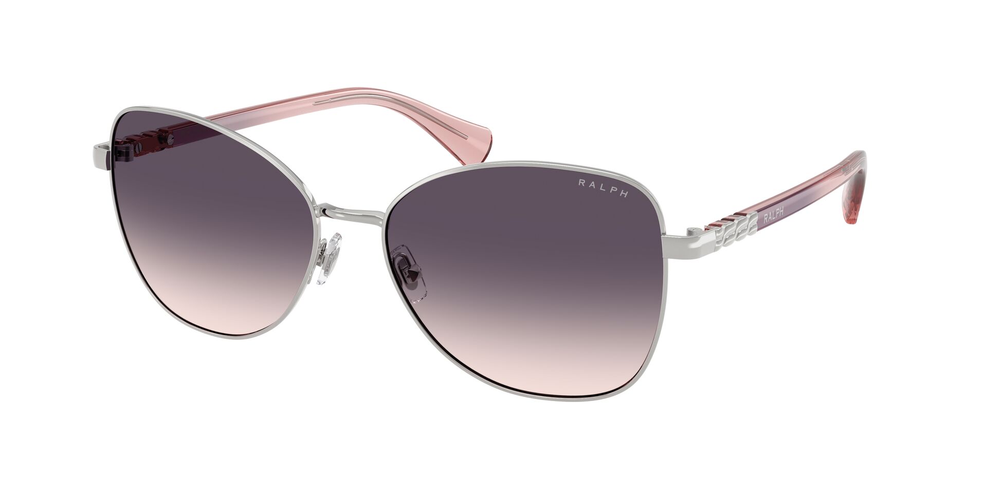 Das Bild zeigt die Ralph Sonnenbrille RA4147 900136 leicht seitlich.