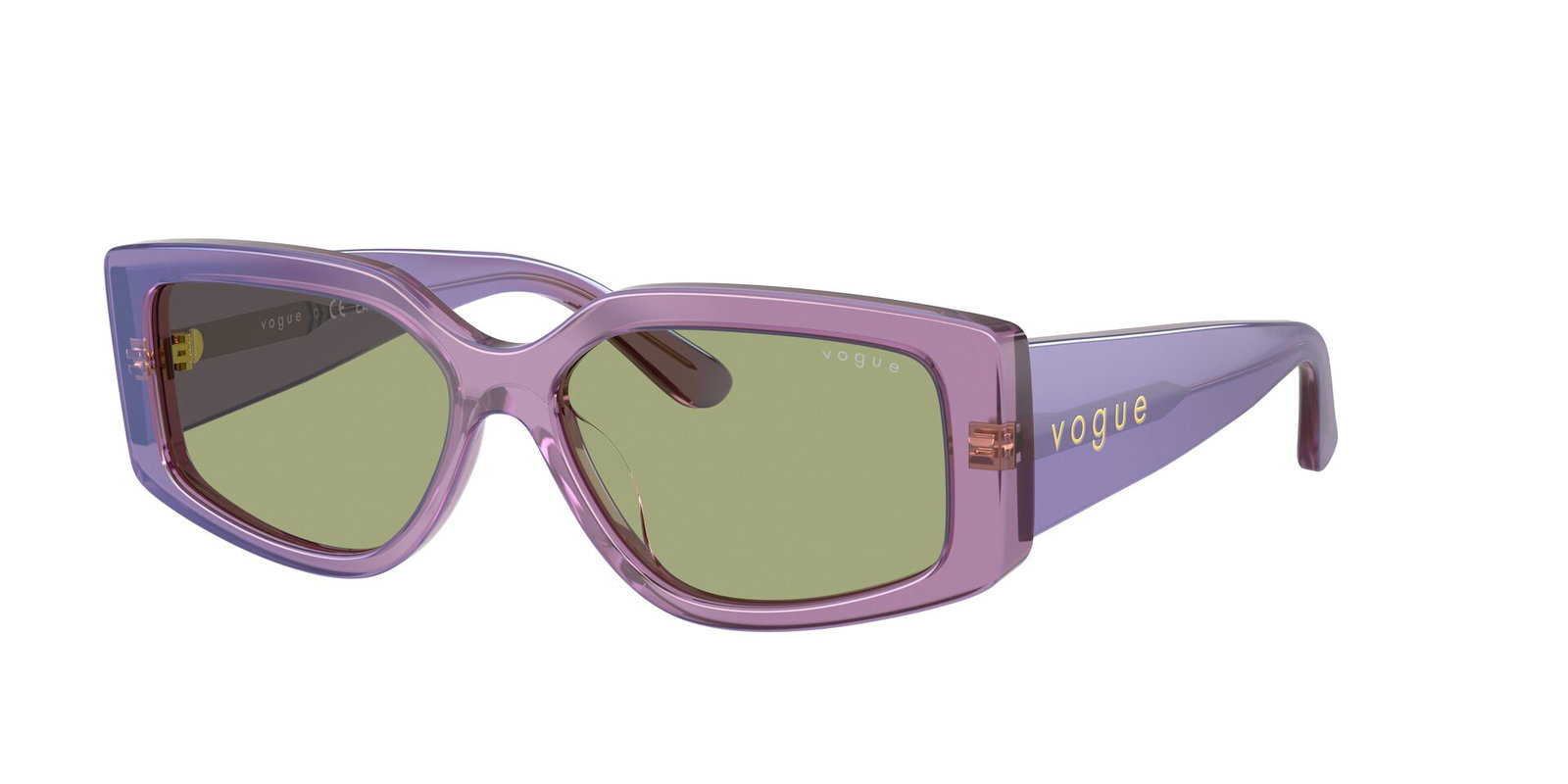 Das Bild zeigt die Sonnenbrille VO5642U von der Marke Vogue in Lila.