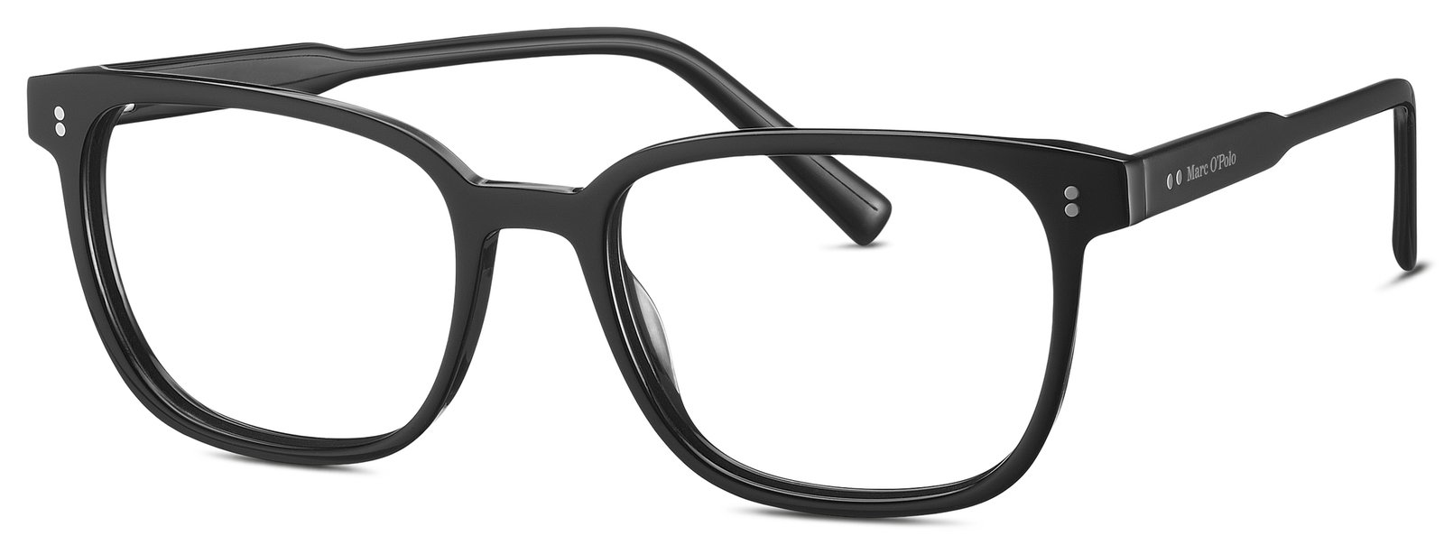 MARC O'POLO Eyewear 503241 10 – Schwarze rechteckige Kunststoffbrille