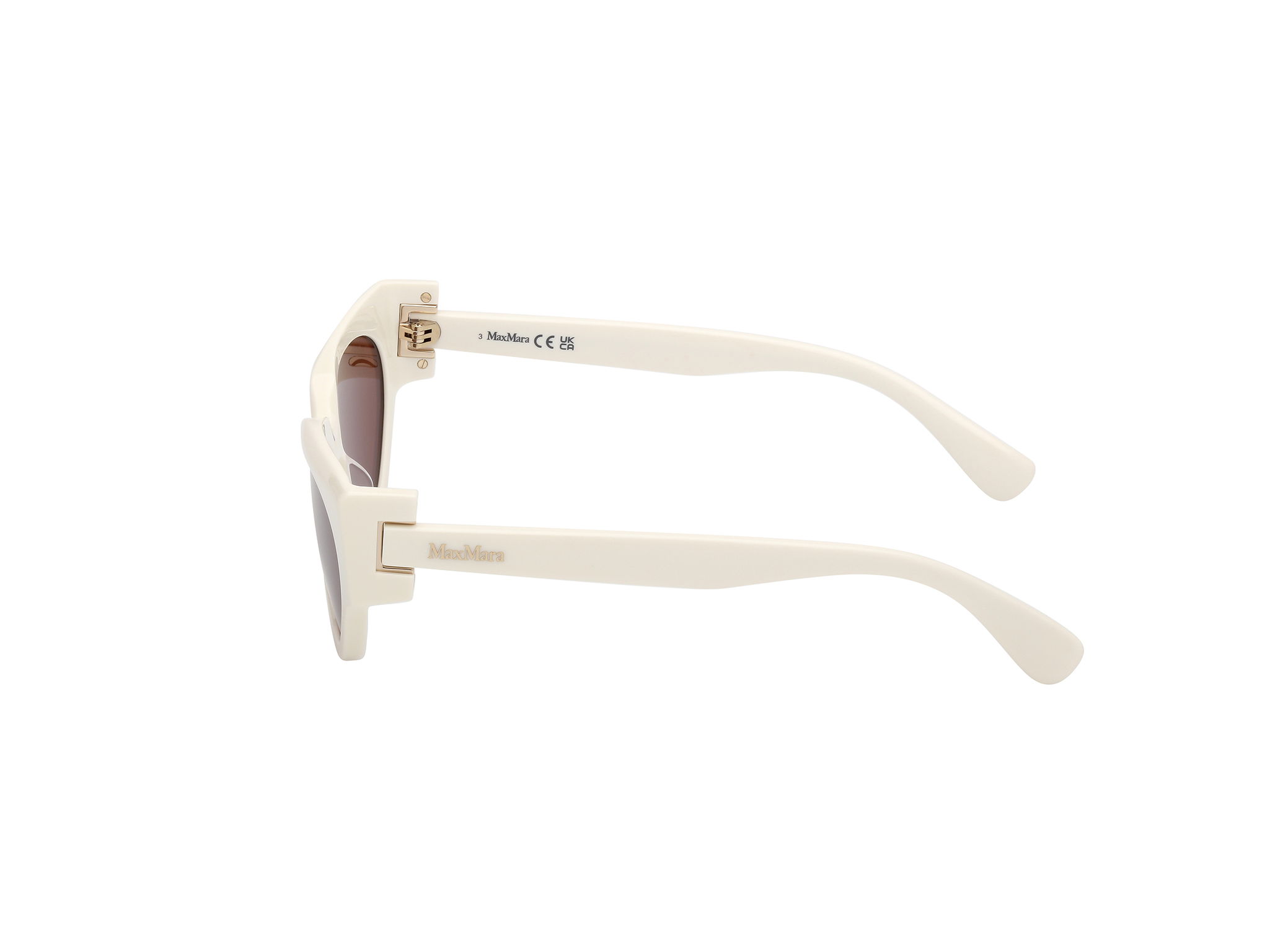 Das Bild zeigt die Sonnenbrille MM0139 von der Marke Max Mara in Weiß.