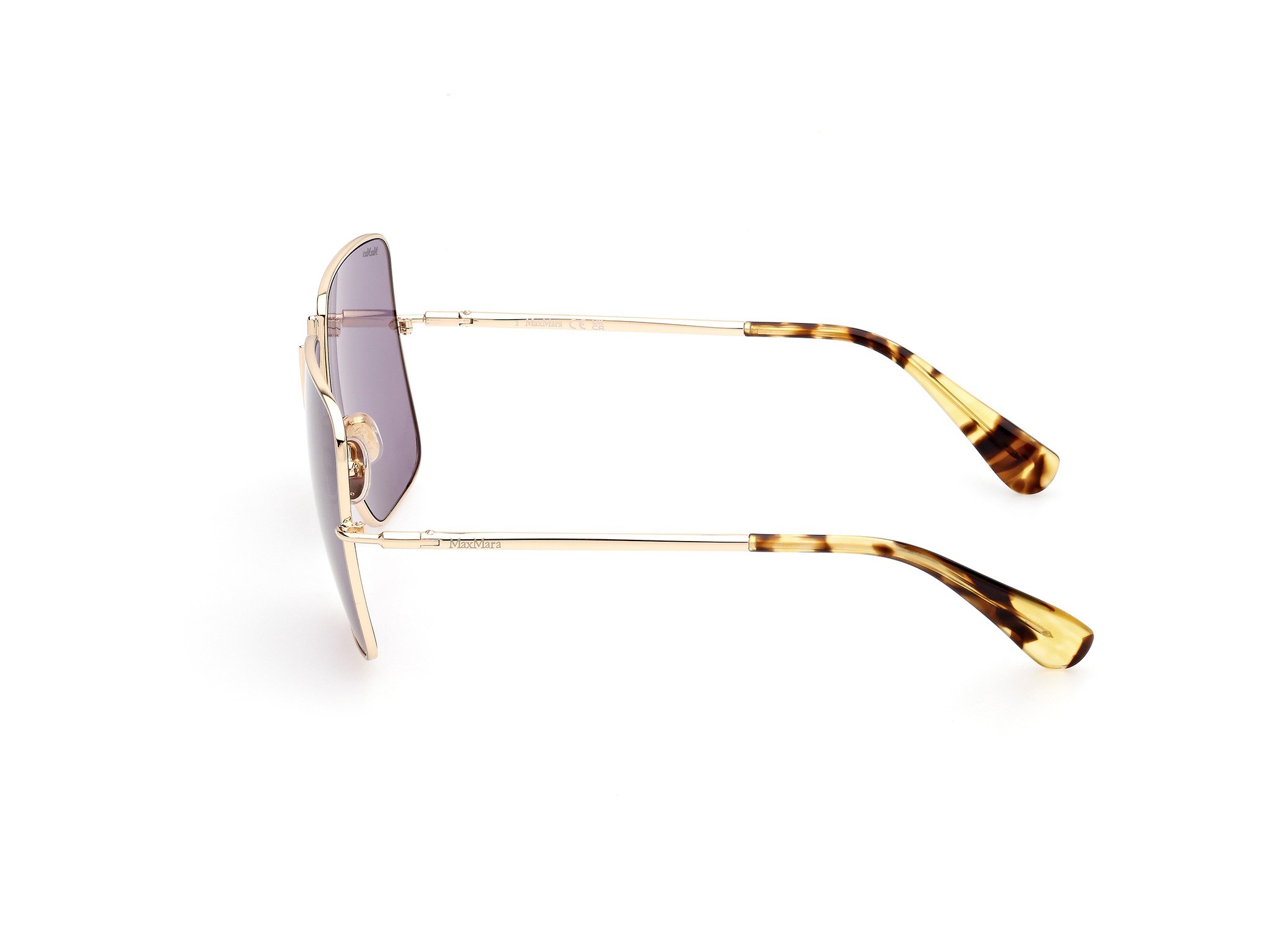 Das Bild zeigt die Sonnenbrille MM0082 32Y von der Marke Max Mara in Gold.