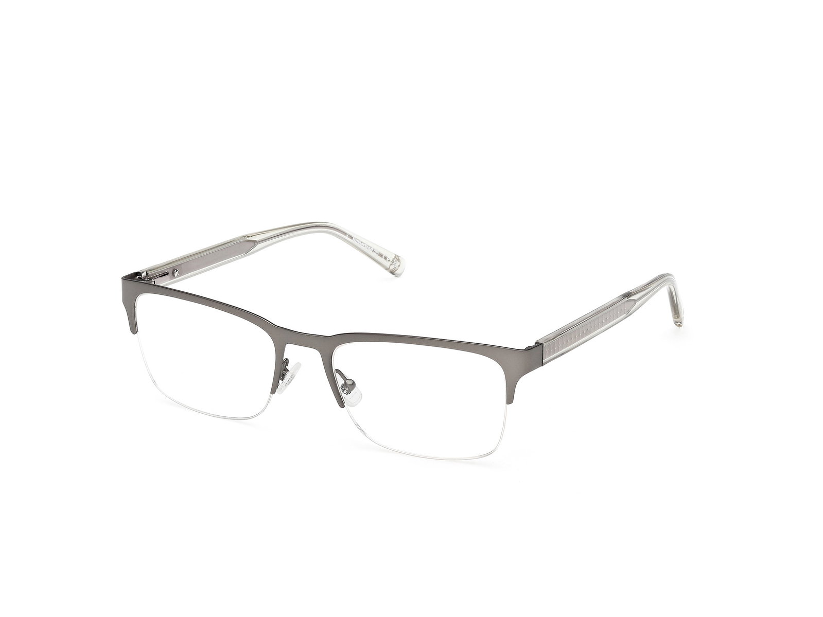 Timberland TB50083 009 – Rechteckige Herrenbrille Matt Gunmetal Metall