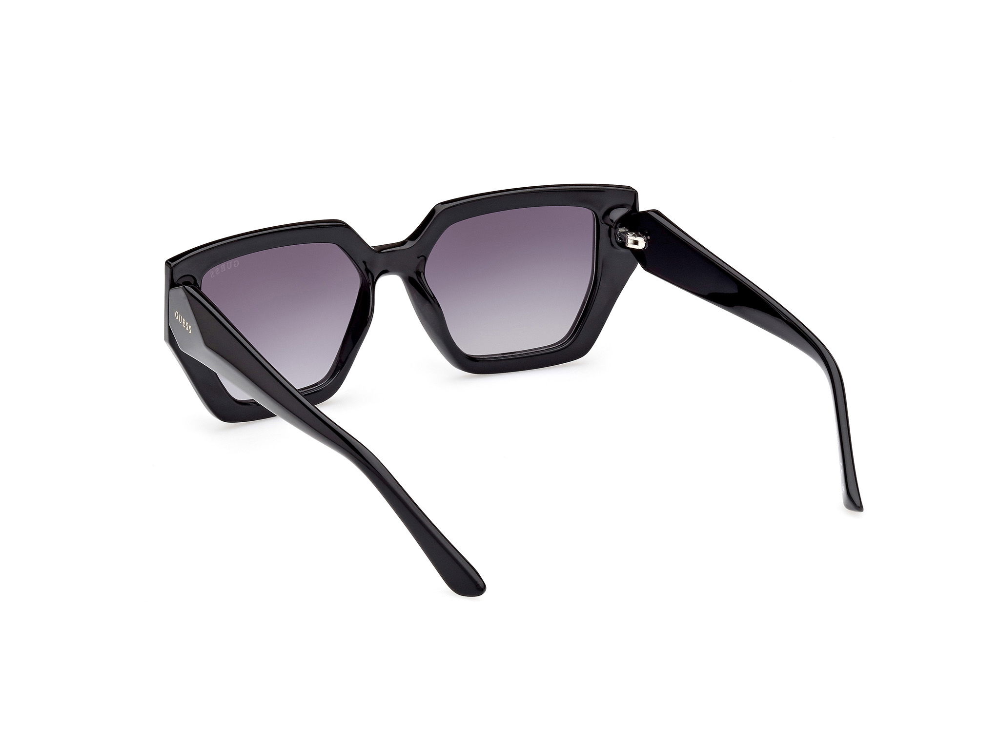 Das Bild zeigt die Sonnenbrille GU7896 01B von der Marke Guess in Schwarz