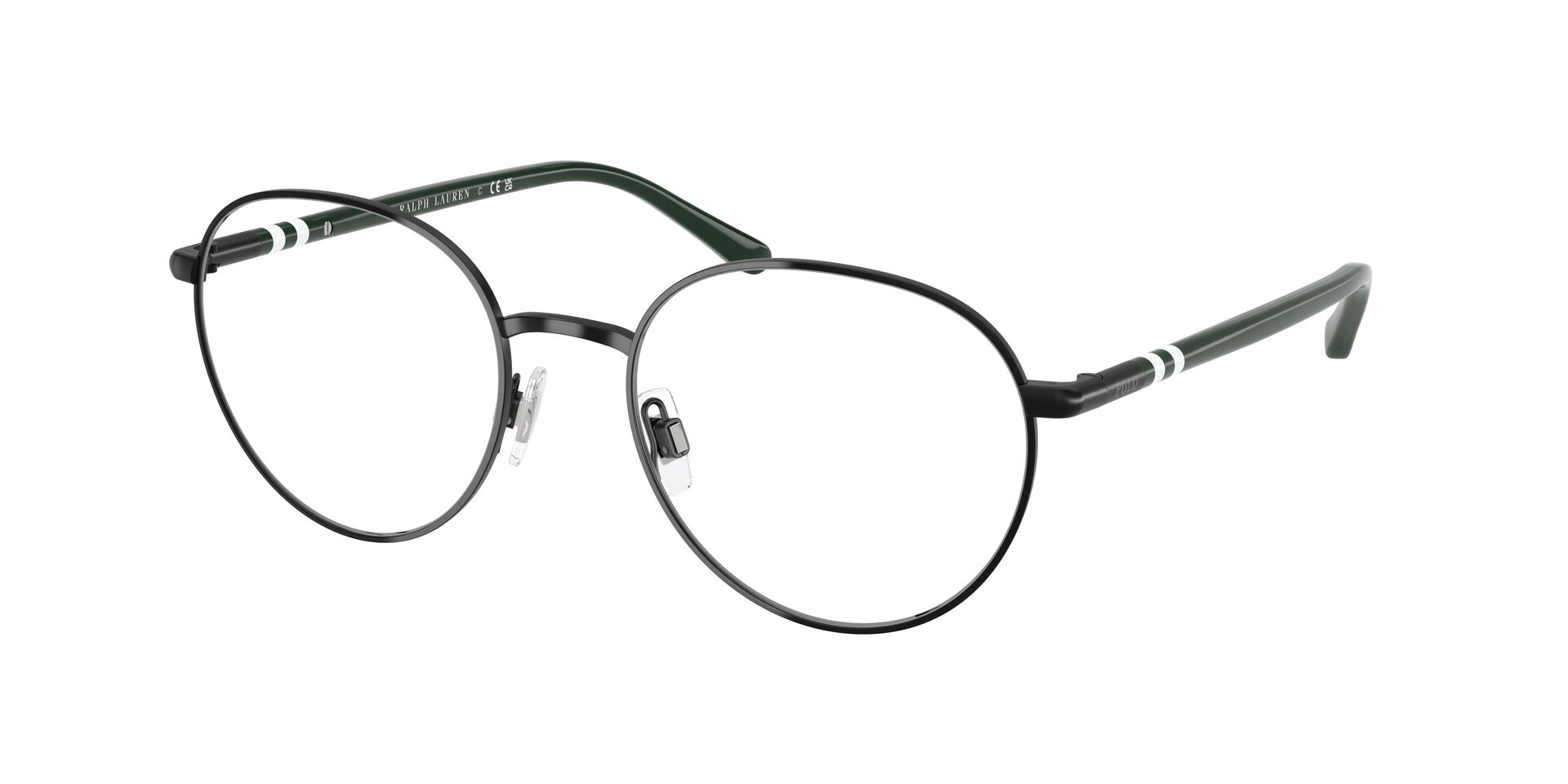 Das Bild zeigt die Korrektionsbrille 1236 von der Marke Polo in Schwarz.