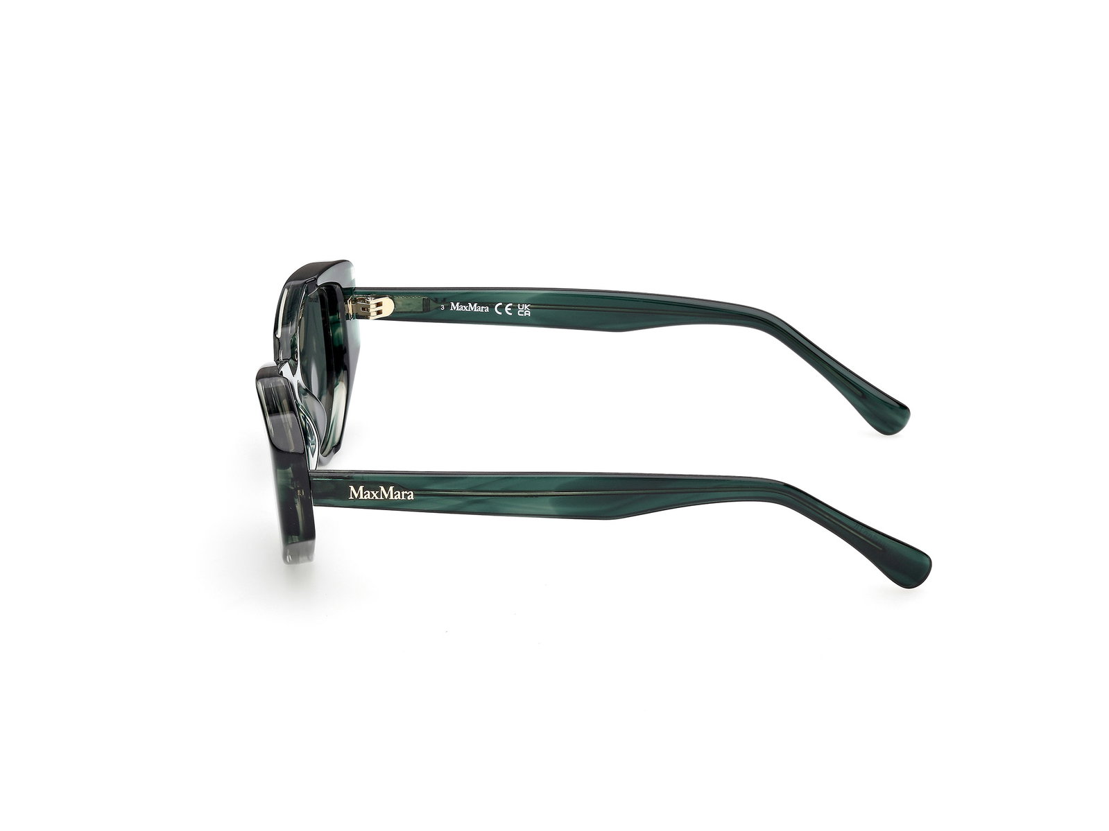 Das Bild zeigt die Sonnenbrille MM0161 von der Marke Max Mara in Grün.