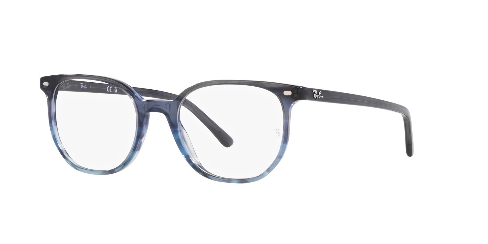 Das Bild zeigt die Korrektionsbrille RX5397 8254 von der Marke Ray Ban in Grau gestreift.