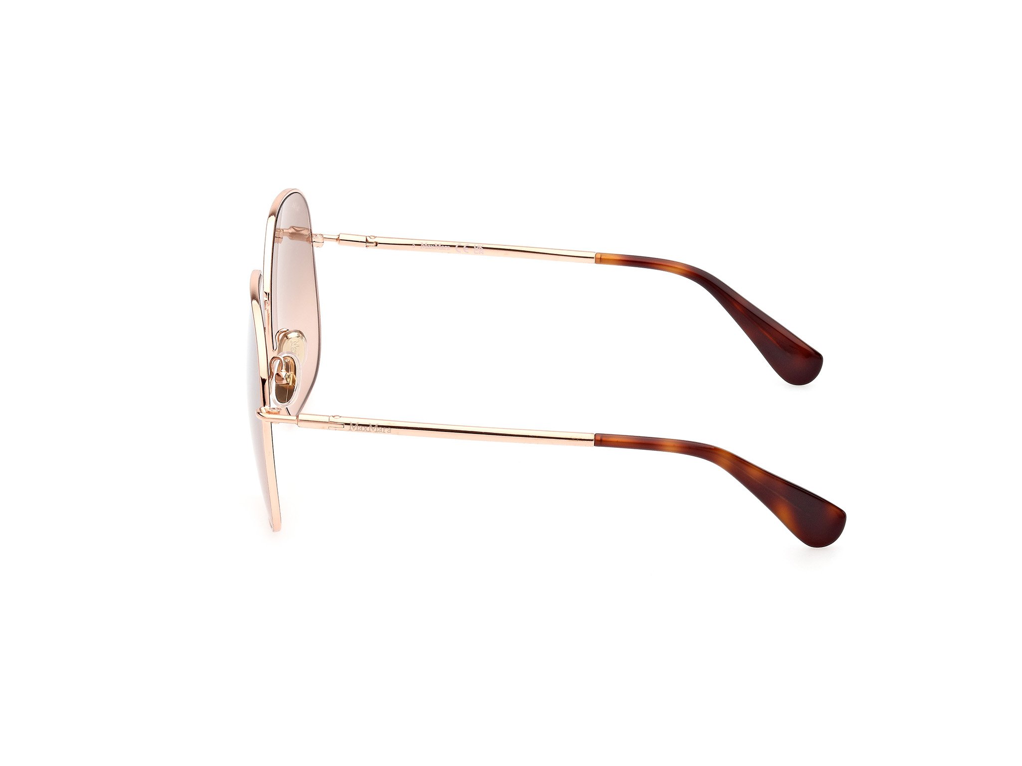 Das Bild zeigt die Sonnenbrille MM0061 33G von der Marke Max Mara in Rose Gold.