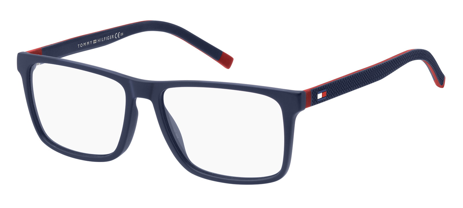 Tommy Hilfiger TH1948 FLL 55 – Rechteckige Brille Blau Matt