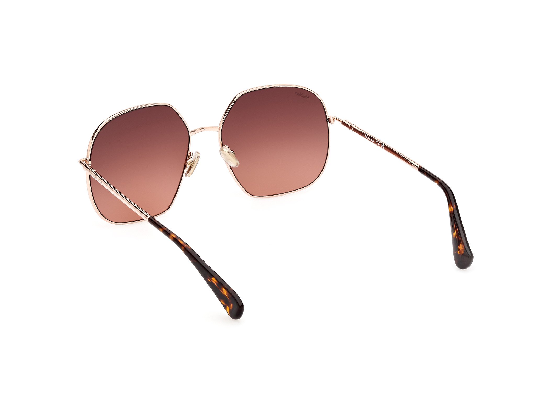 Das Bild zeigt die Sonnenbrille MM0061 28F von der Marke Max Mara in Rose Gold.