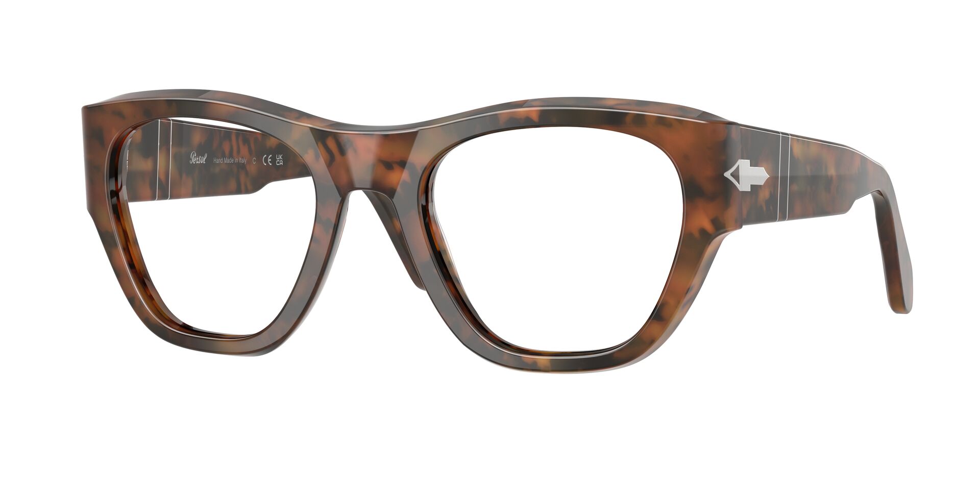 Angesagte Persol Brillen bei Eyebar kaufen. Das Bild zeigt die Persol Fassung PO0054V 108 leicht seitlich.