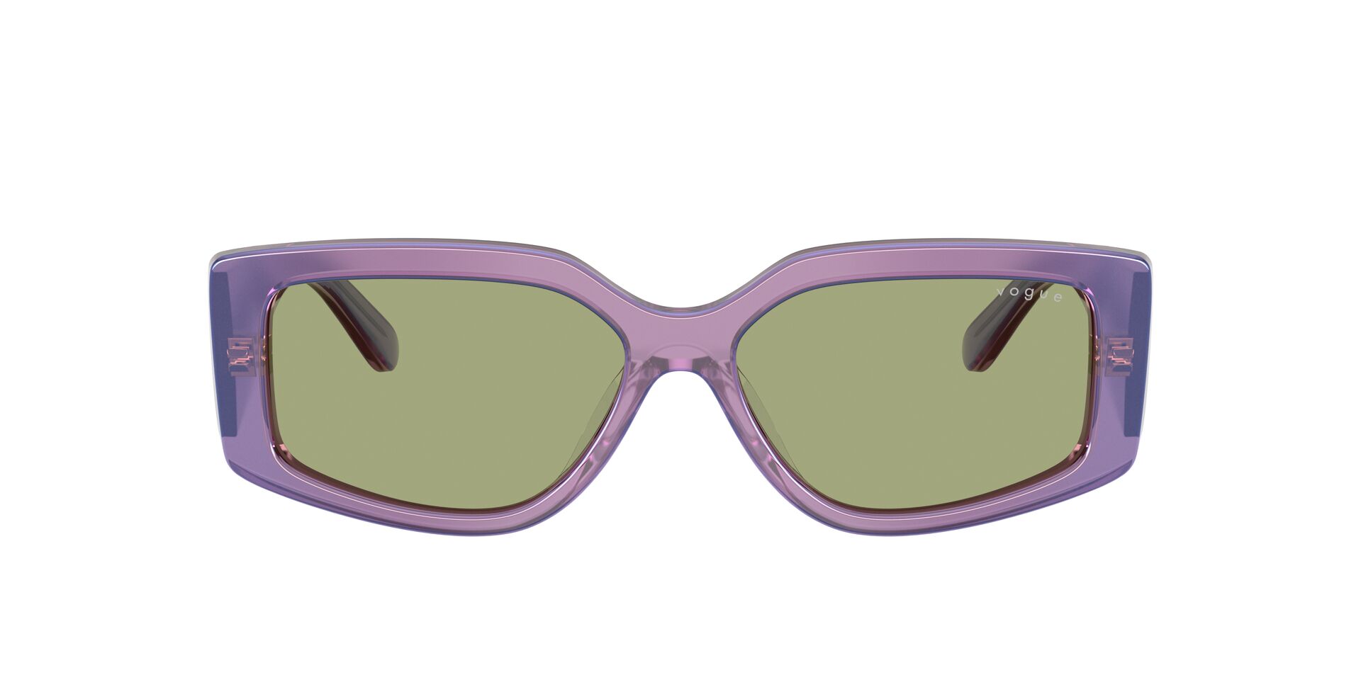 Das Bild zeigt die Sonnenbrille VO5642SU von der Marke Vogue in Lila.