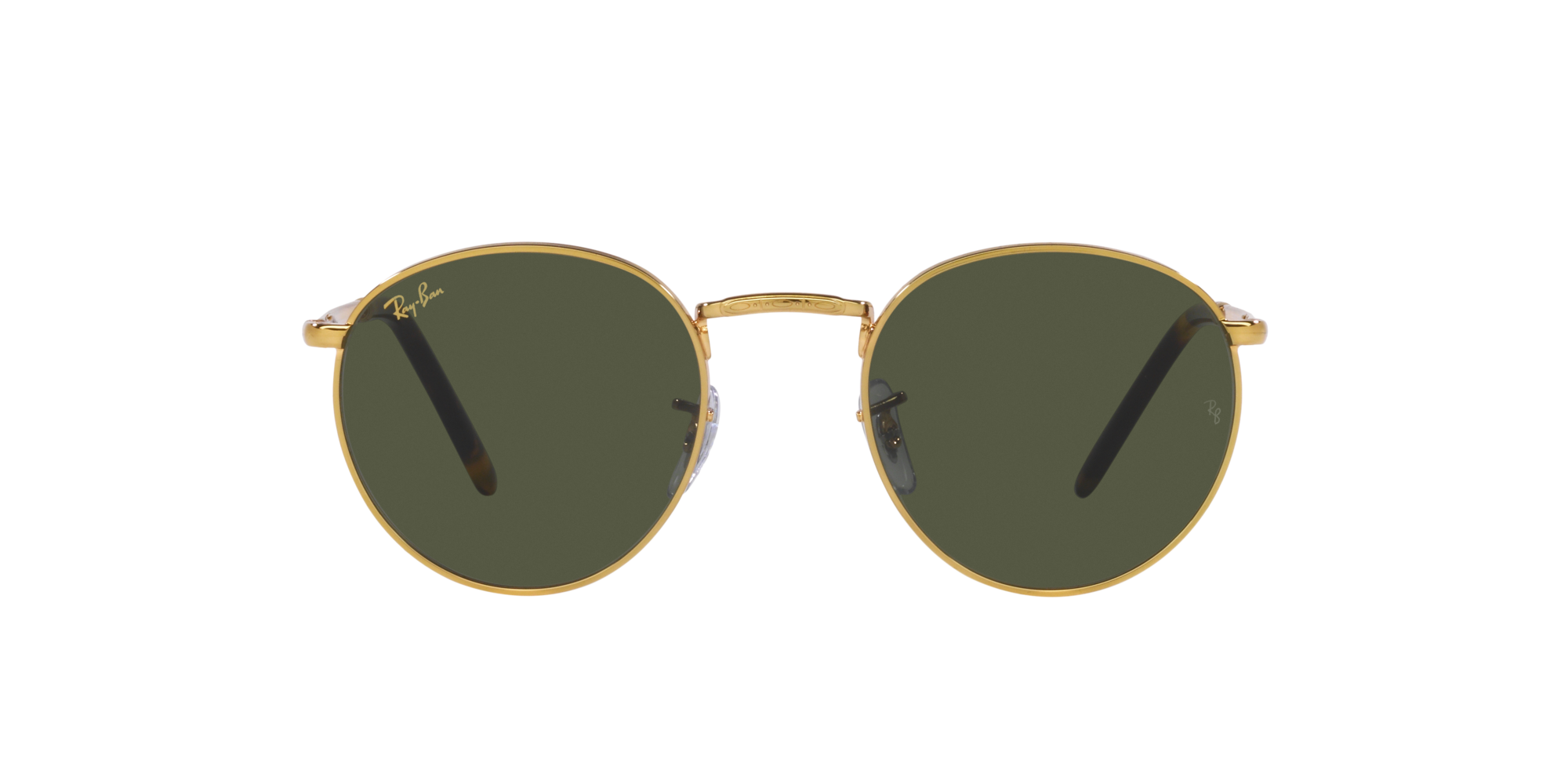 New Round Ray Ban Unisex Sonnenbrille in Gold RB3637 919631 50