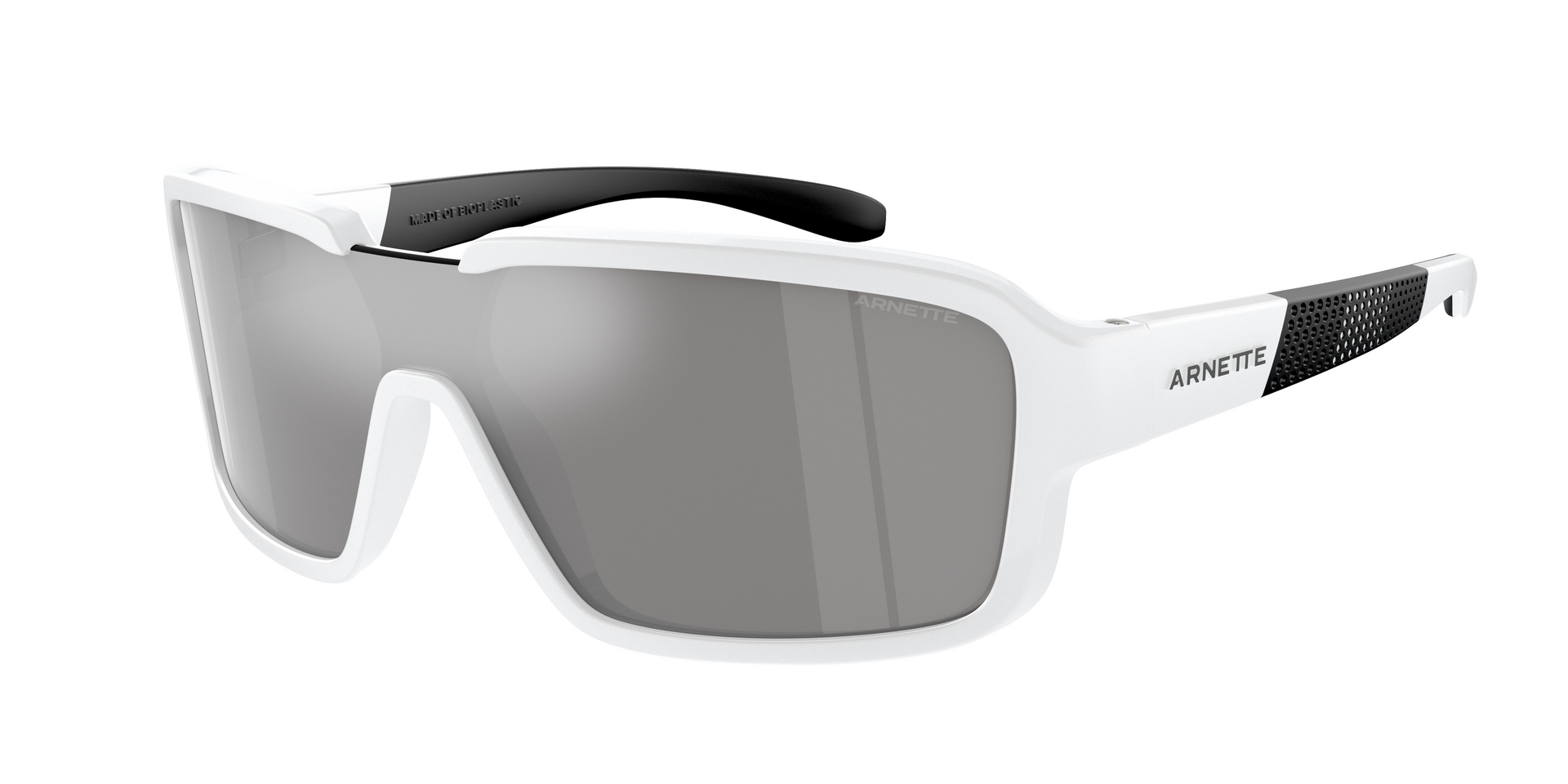 Das Bild zeigt die Sonnenbrille AN4335 27796G von der Marke Arnette in weiß.