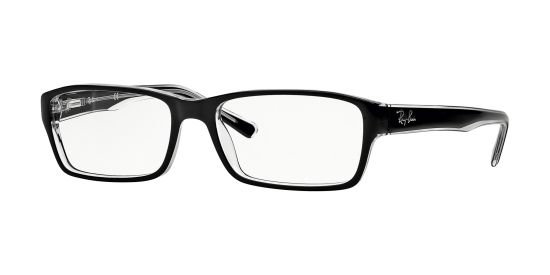 Das Bild zeigt die Korrektionsbrille RX5169 2034 von der Marke RayBan in schwarz.