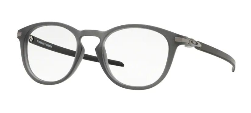 Oakley OX8149 PITCHMAN R Carbon – Schmale graue Kunststoffbrille