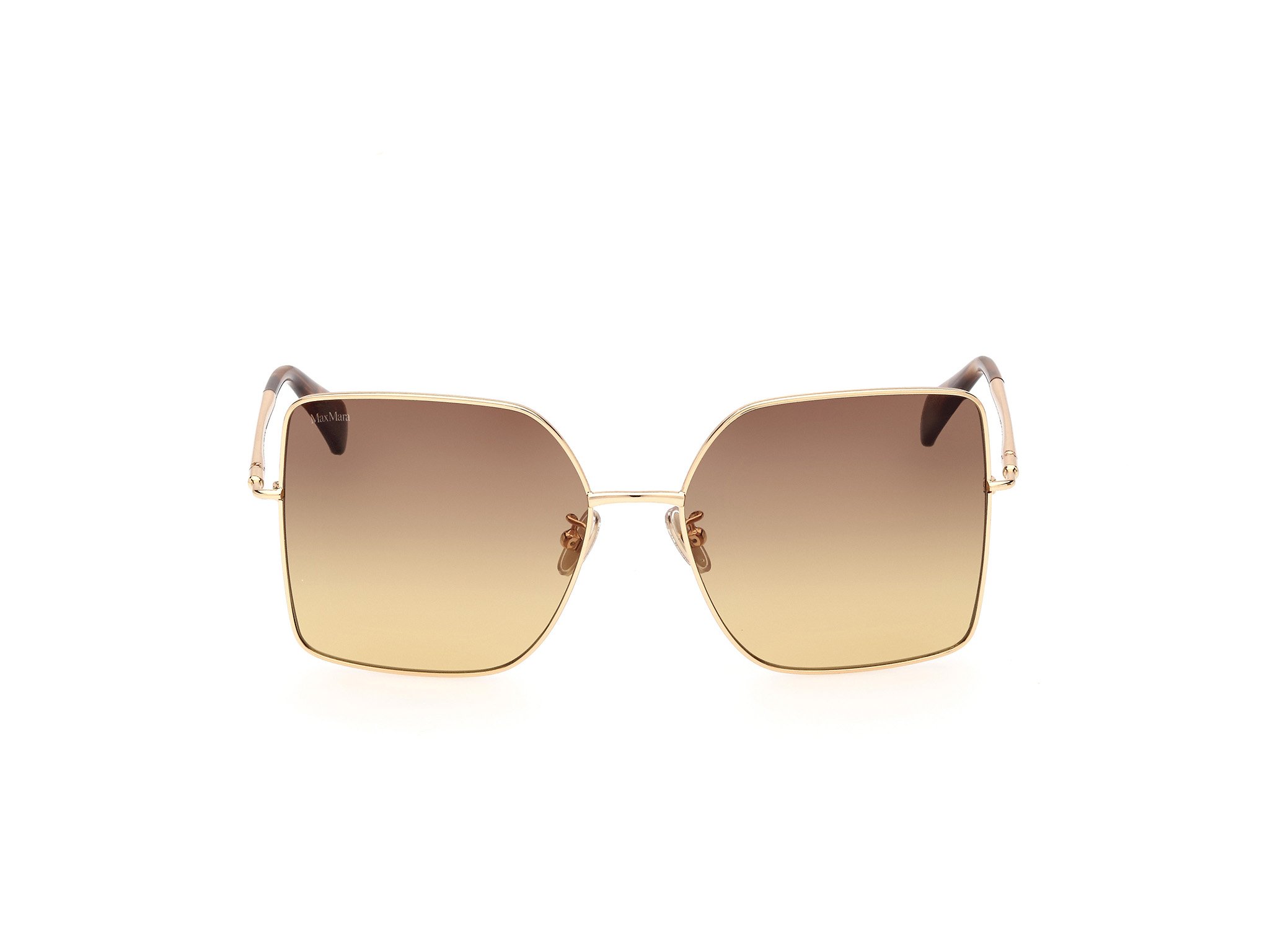 Das Bild zeigt die Sonnenbrille MM0062-H 30F von der Marke Max Mara in Tiefgold