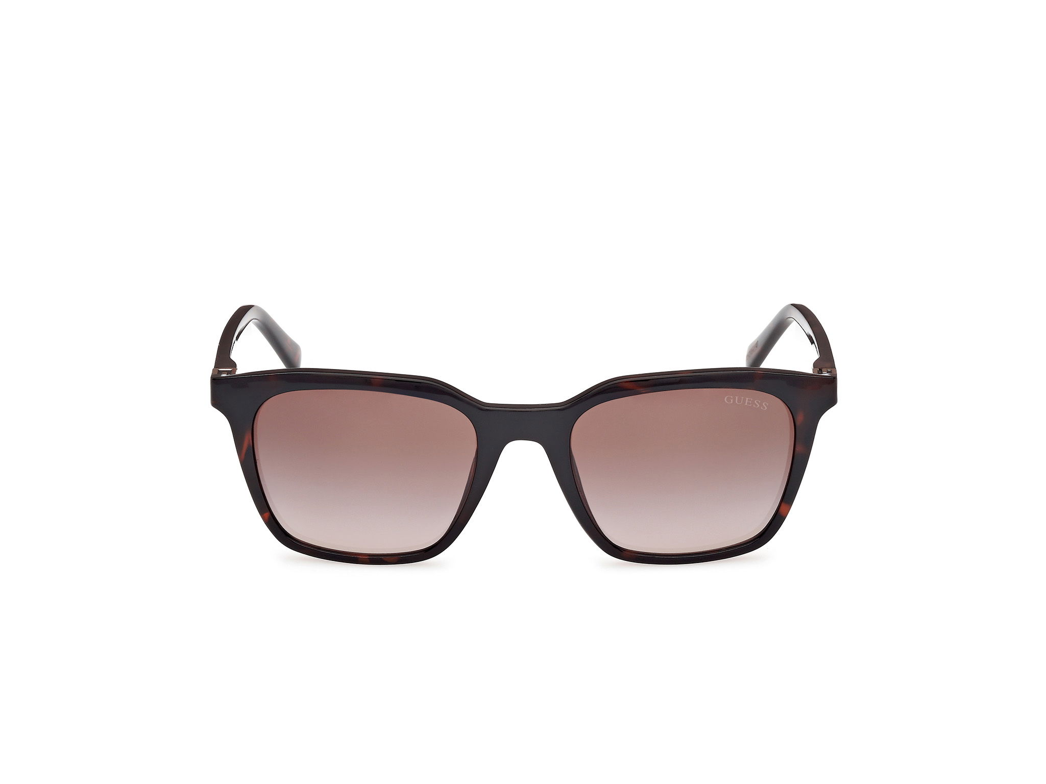 Das Bild zeigt die Sonnenbrille GU00170 52F von der Marke Guess in dunkel Havanna