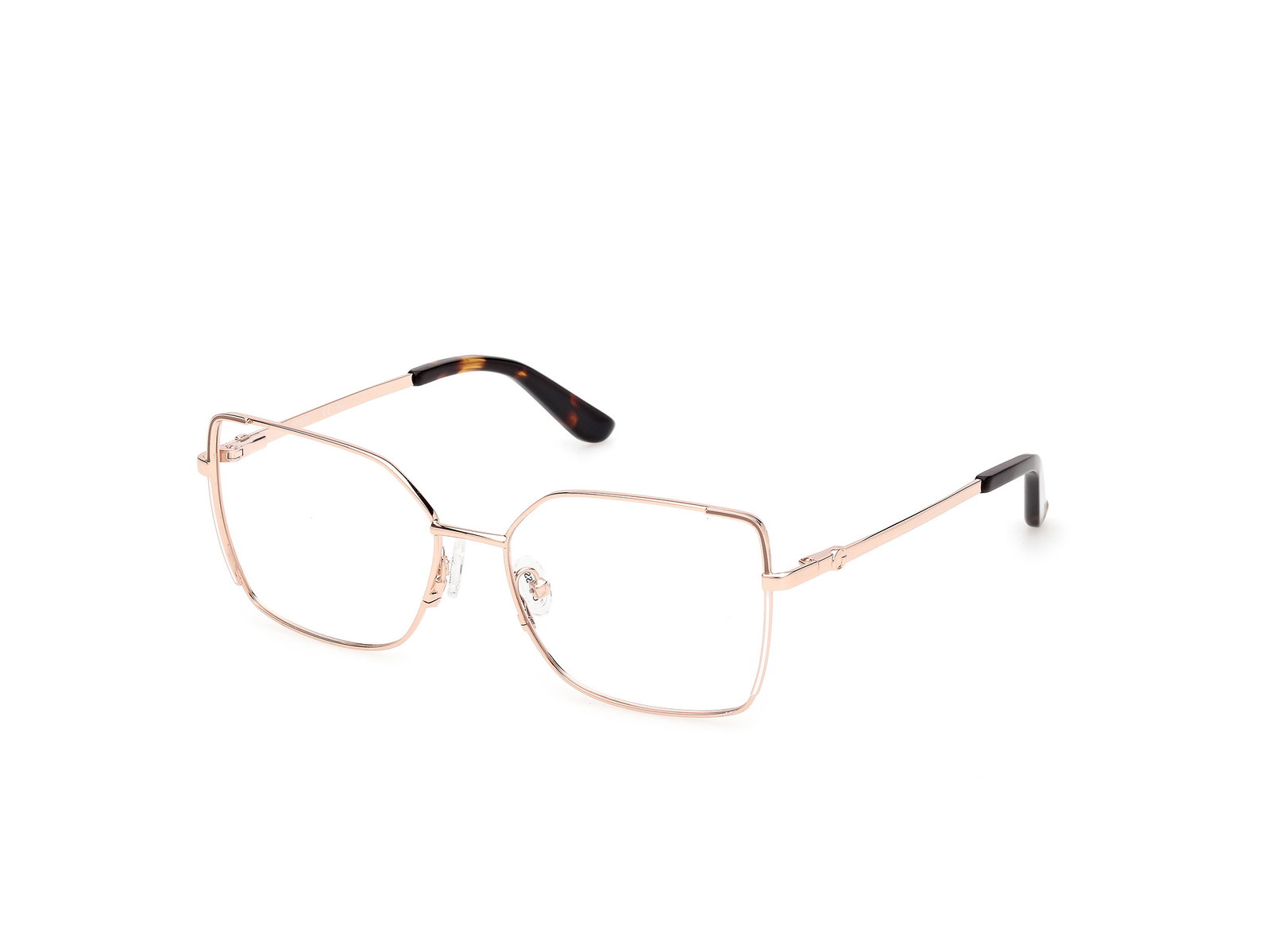 Guess GU50223 028 – Quadratische Damenbrille Roségold Metall