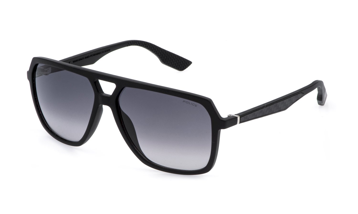 Das Bild zeigt die Sonnenbrille SPLR50M von der Marke Police in Schwarz.