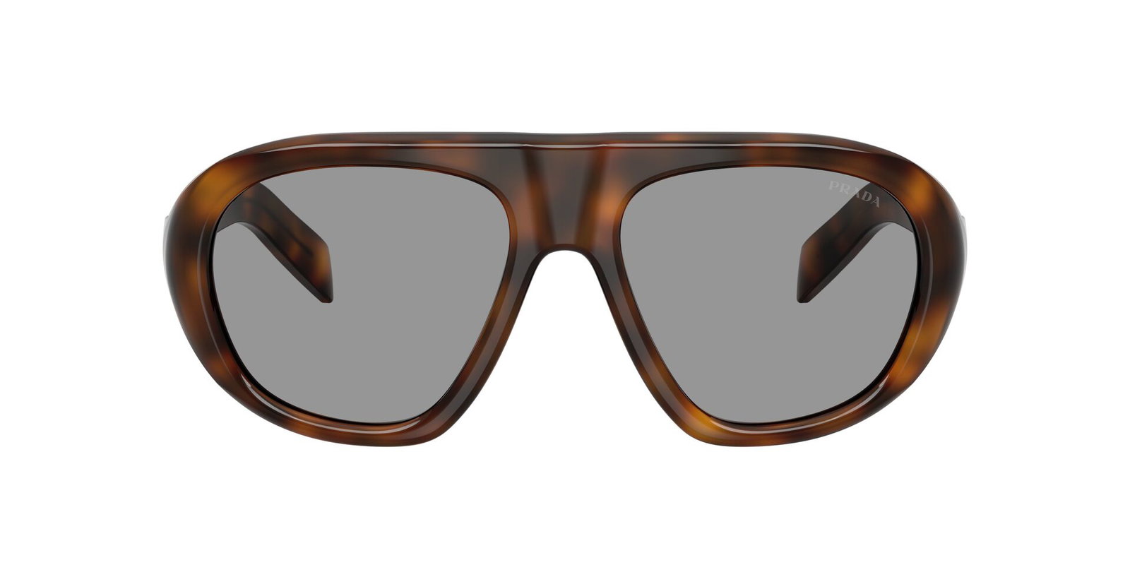 Auf diesem Bild sehen Sie die Sonnenbrille 0PR C05S von Prada in der Farbe Braun/Gemustert.