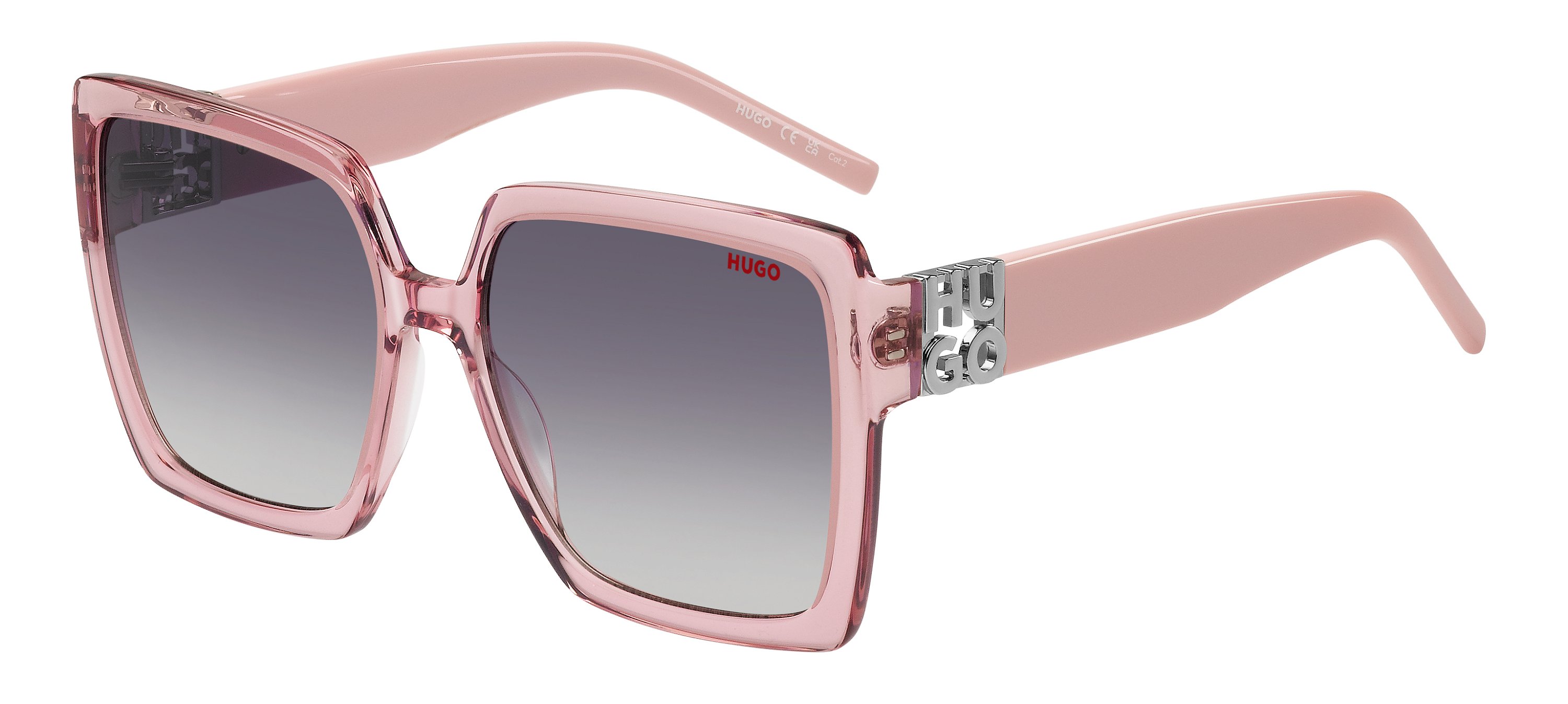Das Bild zeigt die Sonnenbrille HG1285/S 35J von der Marke Hugo in rosa.
