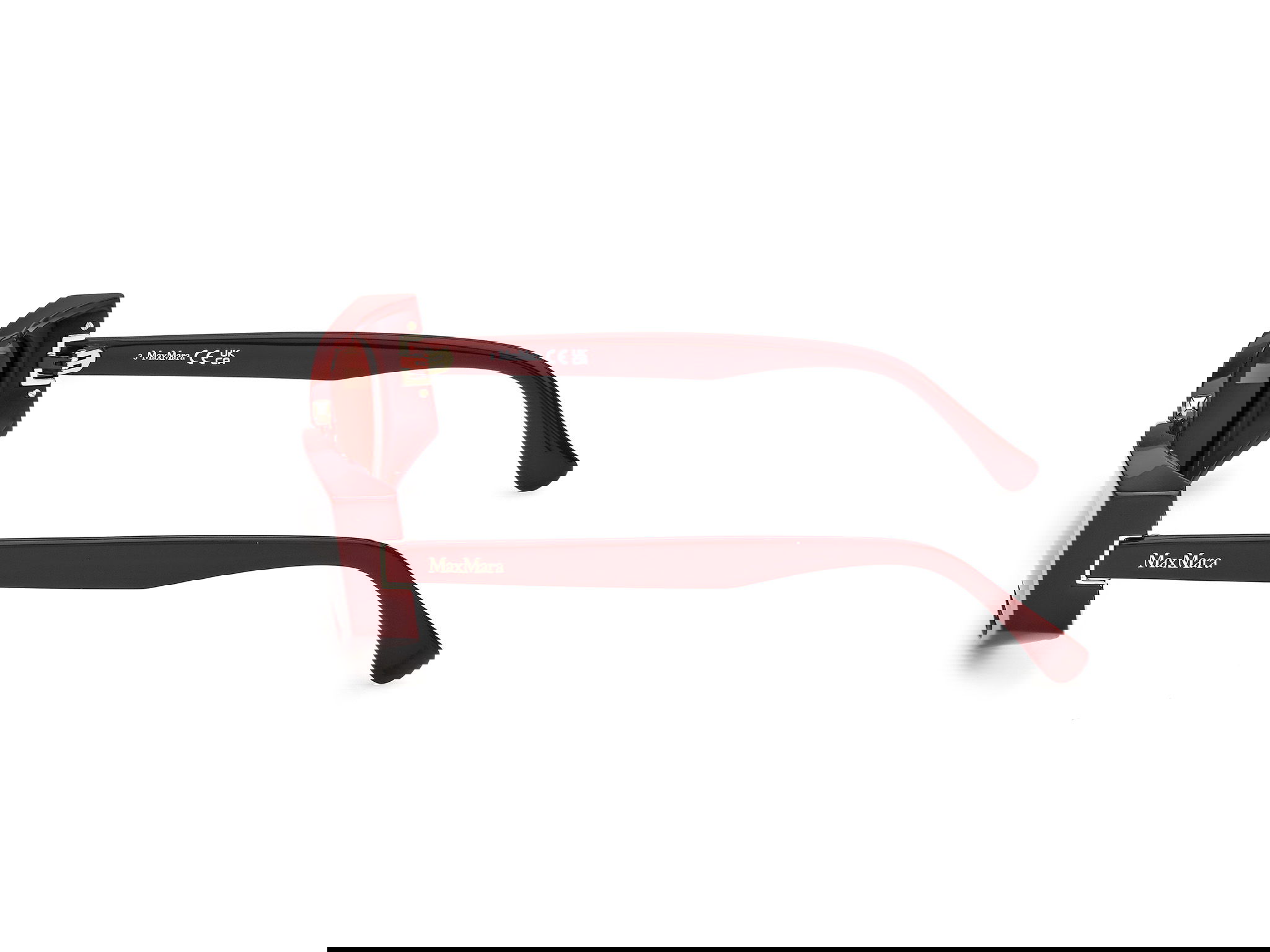 Das Bild zeigt die Sonnenbrille MM0160 von der Marke Max Mara in Bordeaux.